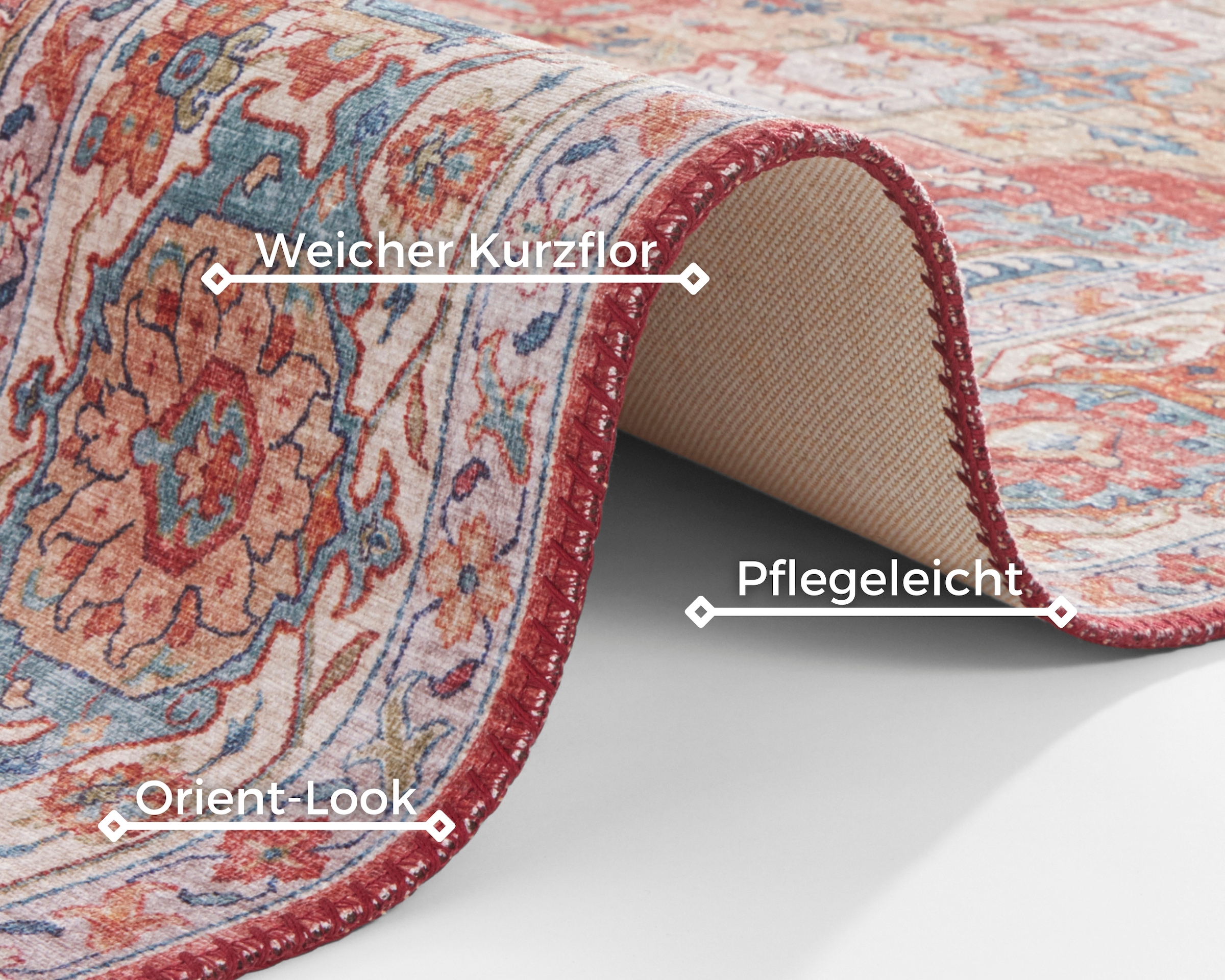 HANSE Home Teppich »Sylla«, rechteckig, 5 mm Höhe, Orientalisch, Läufer, Vintage, Wohnzimmer, Schlafzimmer, Esszimmer