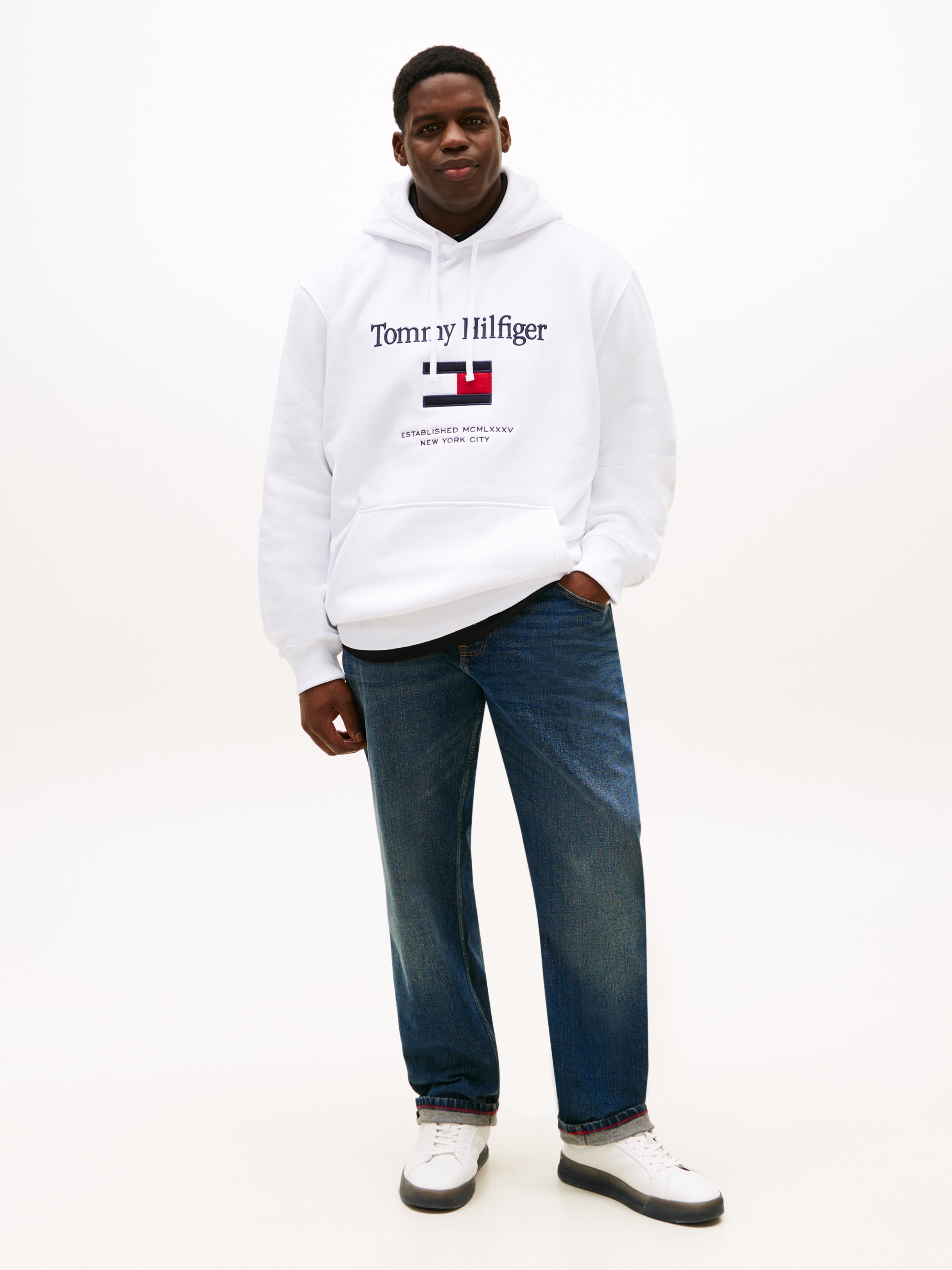 Tommy Hilfiger Big & Tall Hoodie »BT-TOMMY EMBRO FLAG«, grandes tailles
