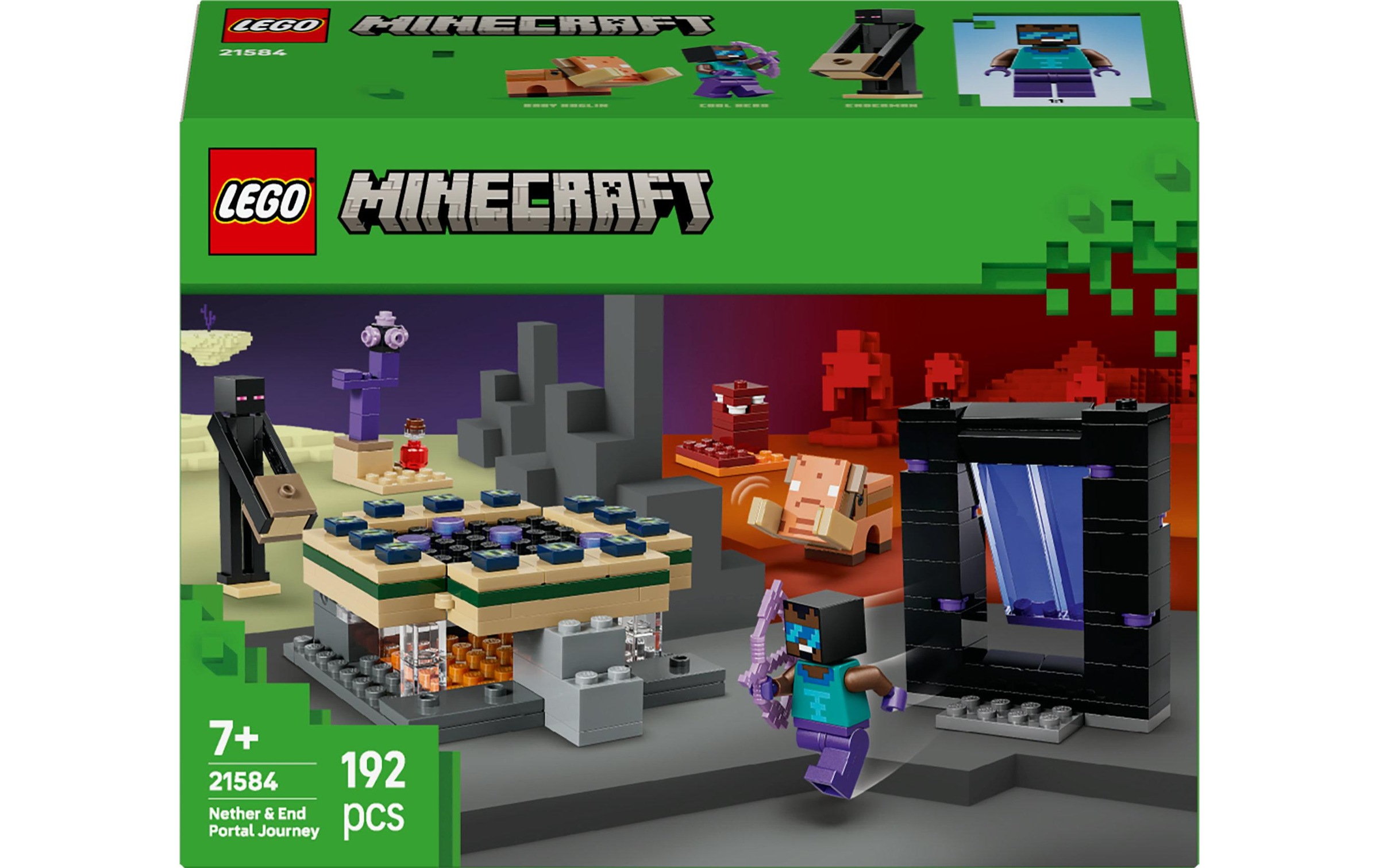 Image of Konstruktionsspielsteine "Minecraft Reise durch Nether und Endportal 21584" Kategorie: Fantasy-Welt