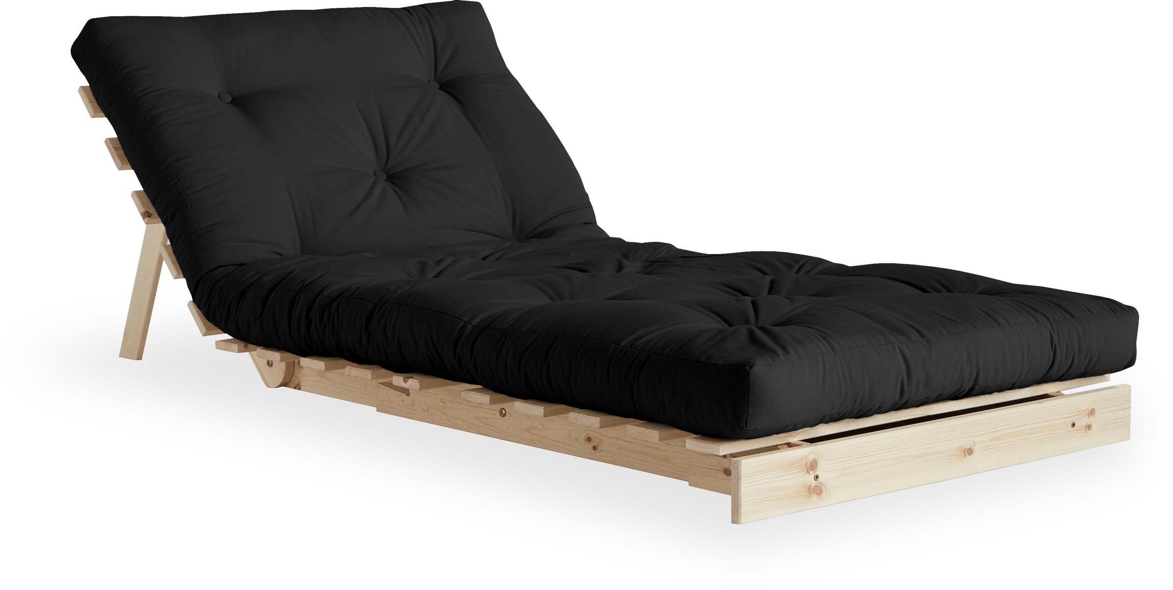 Karup Design Daybett "Roots Sofa Bed, Schlafsofa, Bettfunktion, FSC-Massivholz, B: 90 cm" Erhältlich in Breite 90 cm, 140 cm oder 160 cm, Inkl. Futonmatratze. Made in Europe, minimalistisches Design