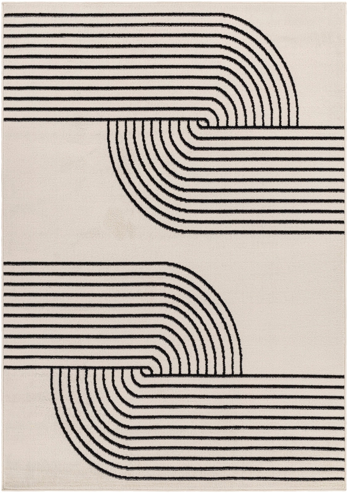 Livabliss Tapis »DEHLI« Rectangulaire 11 mm Höhe Skandinavischer Teppich, Moderner Kurzflor Boho-Wohnzimmerteppich