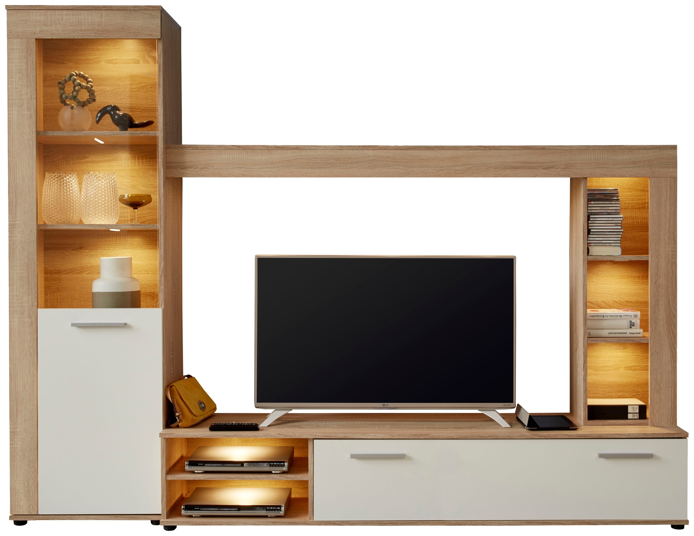 Image of Home affaire Wohnwand "Laholm" Set, 4 Stk. tlg.
