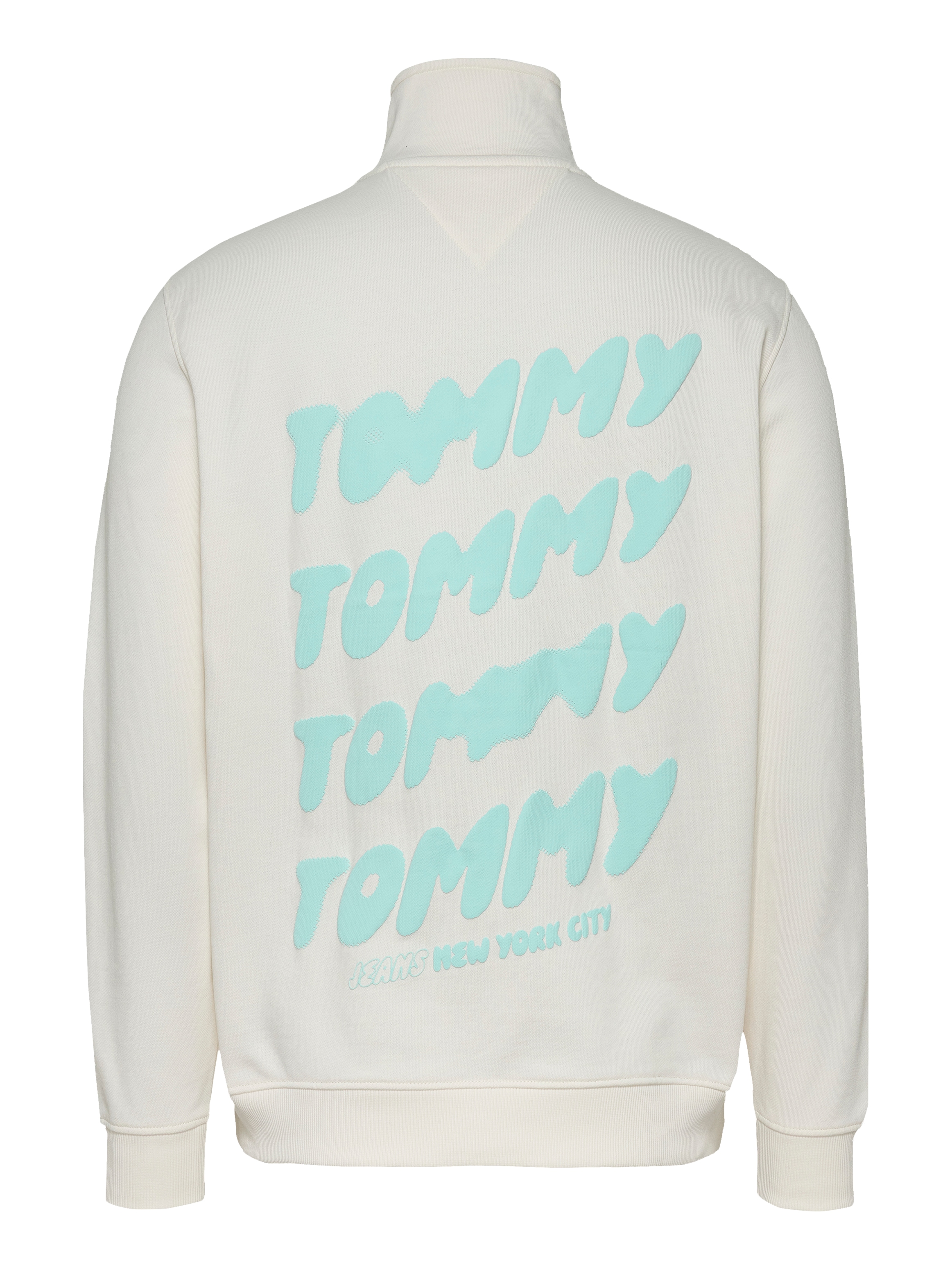 Tommy Jeans Sweatshirt »TJM REG BUBBLE QRTR ZIP FRNT/BCK«, mit grossem Rückenprint