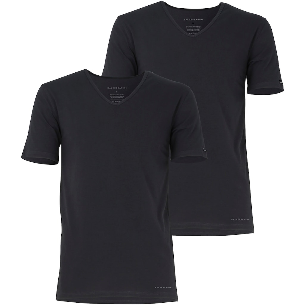 BALDESSARINI Unterhemd »Shirt, 1/2, V-Ausschnitt«, (Packung, 2 St., 2 Tlg.)