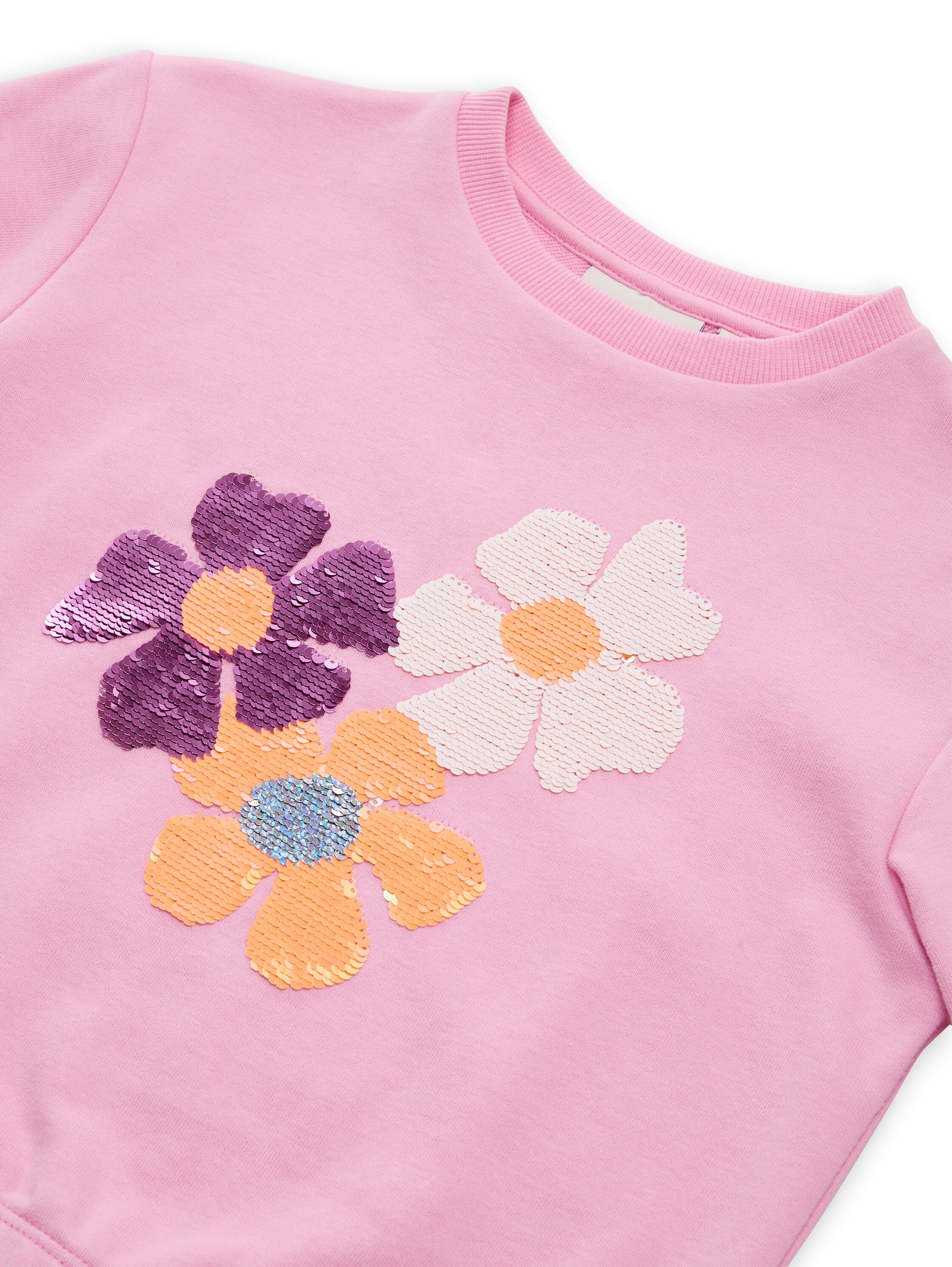 TOM TAILOR Sweater , mit Blumen-Pailetten
