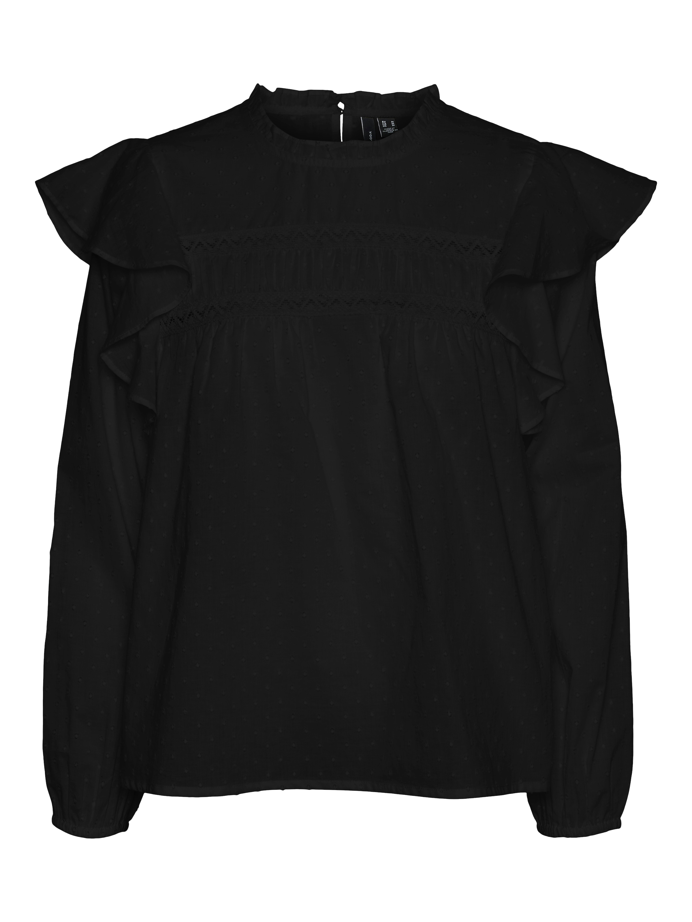 Vero Moda Spitzenbluse »VMTRINE LS LACE TOP WVN GA NOOS«