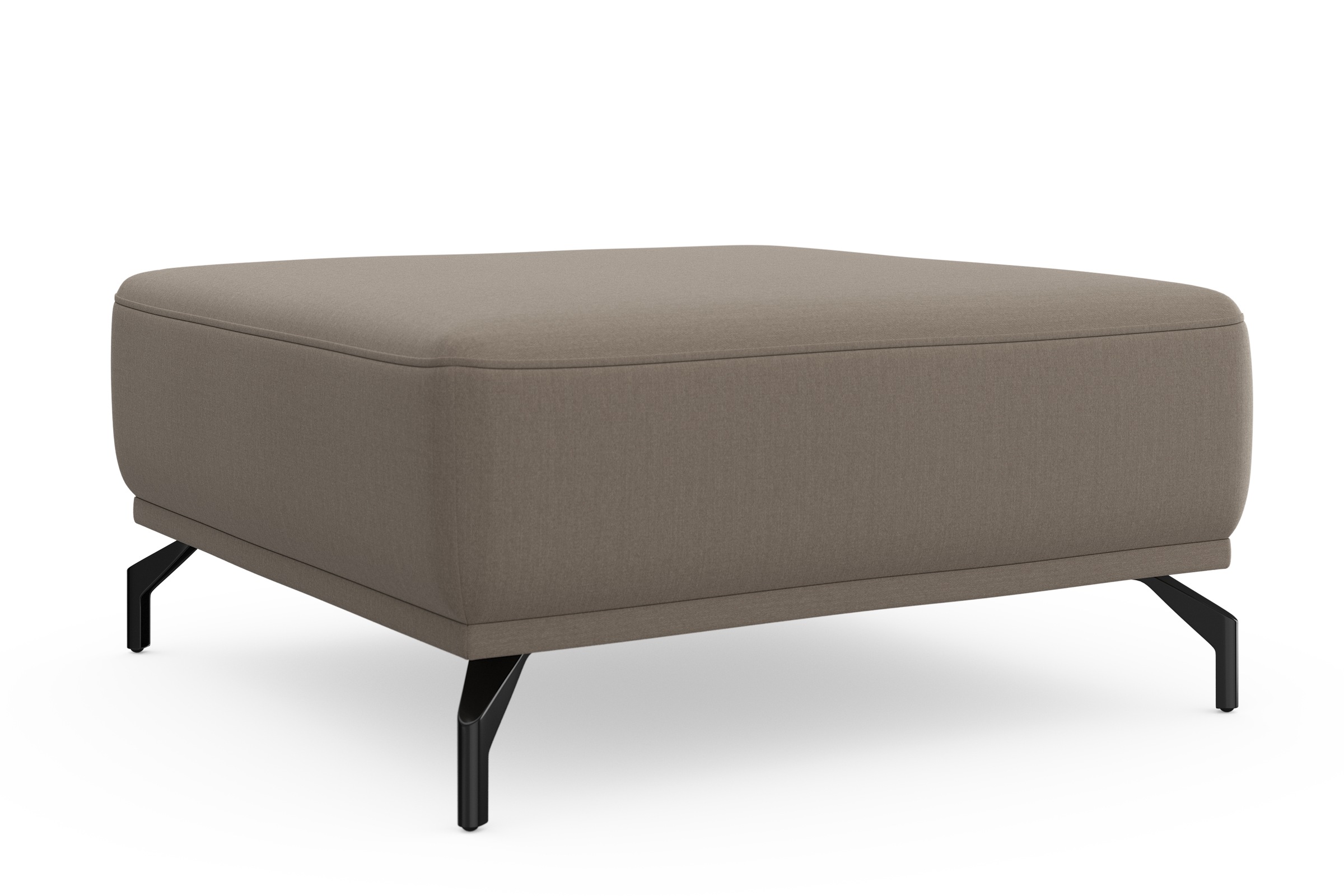 sit&more Hocker »Bailando«, mit Federkern und schwarzen, matten Metallfüssen