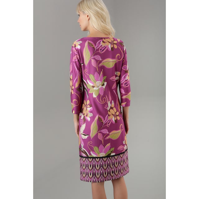 SELECTED ♕ Retro-Muster Bordüre kaufen mit aufgedruckter Jerseykleid, im versandkostenfrei Aniston