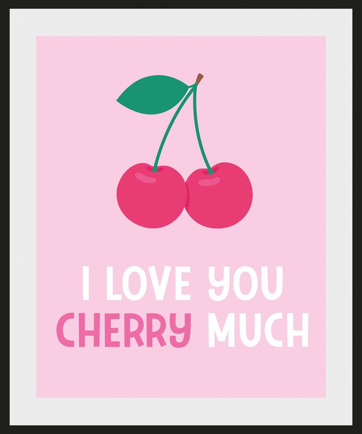 Image of queence Bild »I LOVE YOU CHERRY MUCH«, Schriftzug, (1 St.) bei Ackermann Versand Schweiz