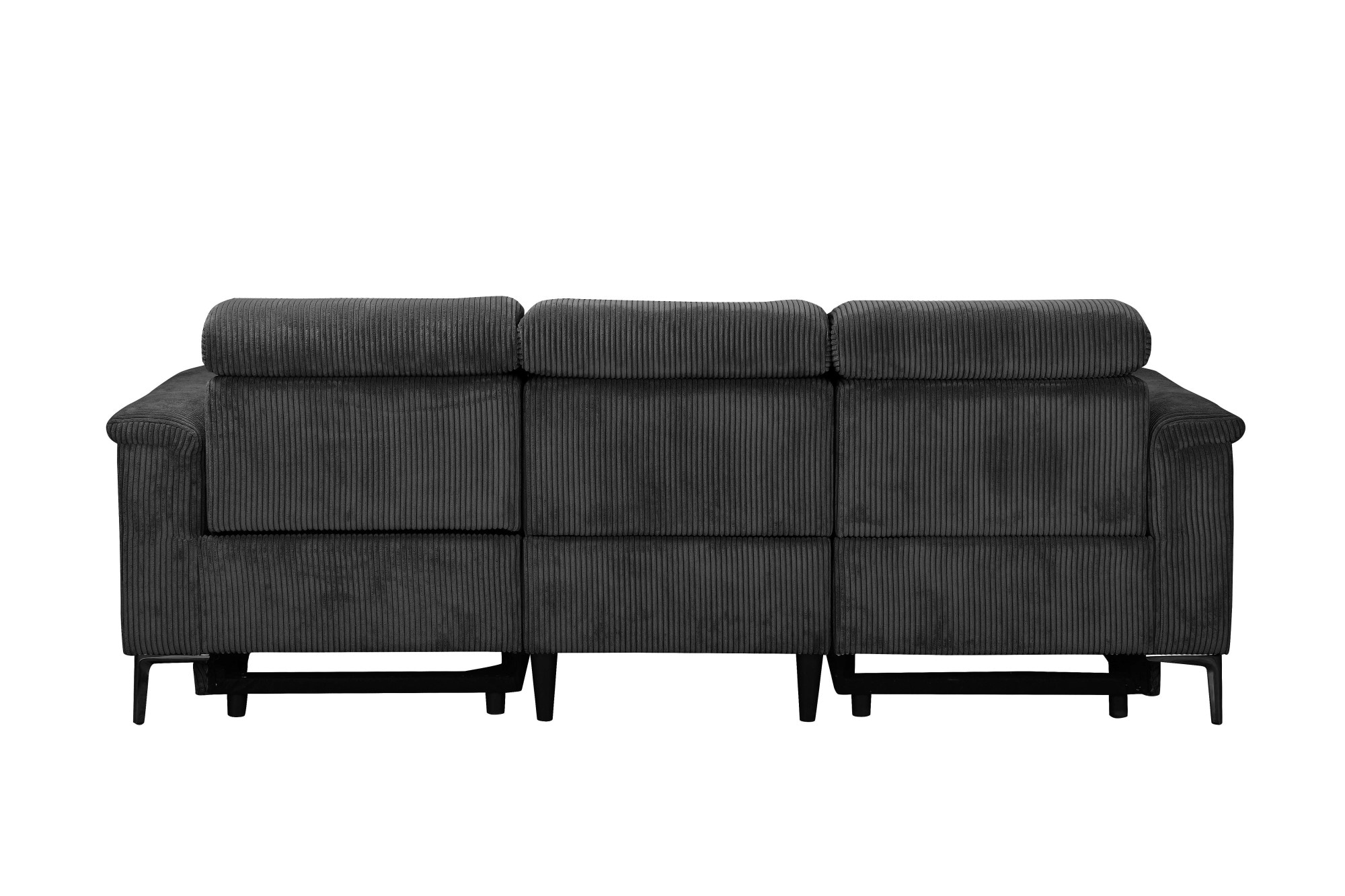 GOODproduct 3-places »LUND Cord, B. 222cm, manuelle/elektrische Relaxfunktion in 2 Sitzen,« USB-C bei elektrischer Ausführung, Kopfteilverstellung