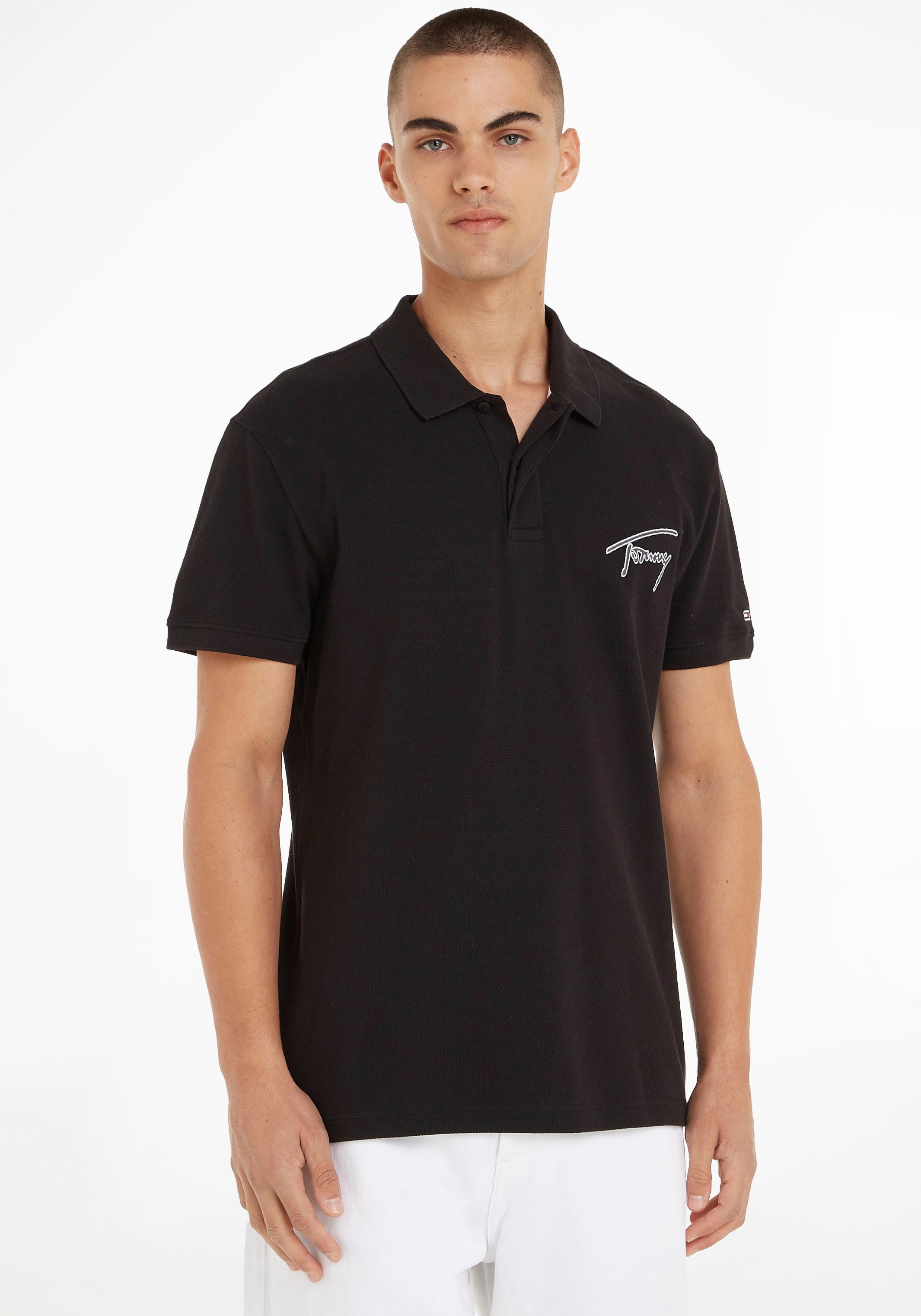 ♕ Tommy Jeans Poloshirt »TJM CLSC SIGNATURE POLO«, (1 tlg.), mit  Logostickerei versandkostenfrei auf