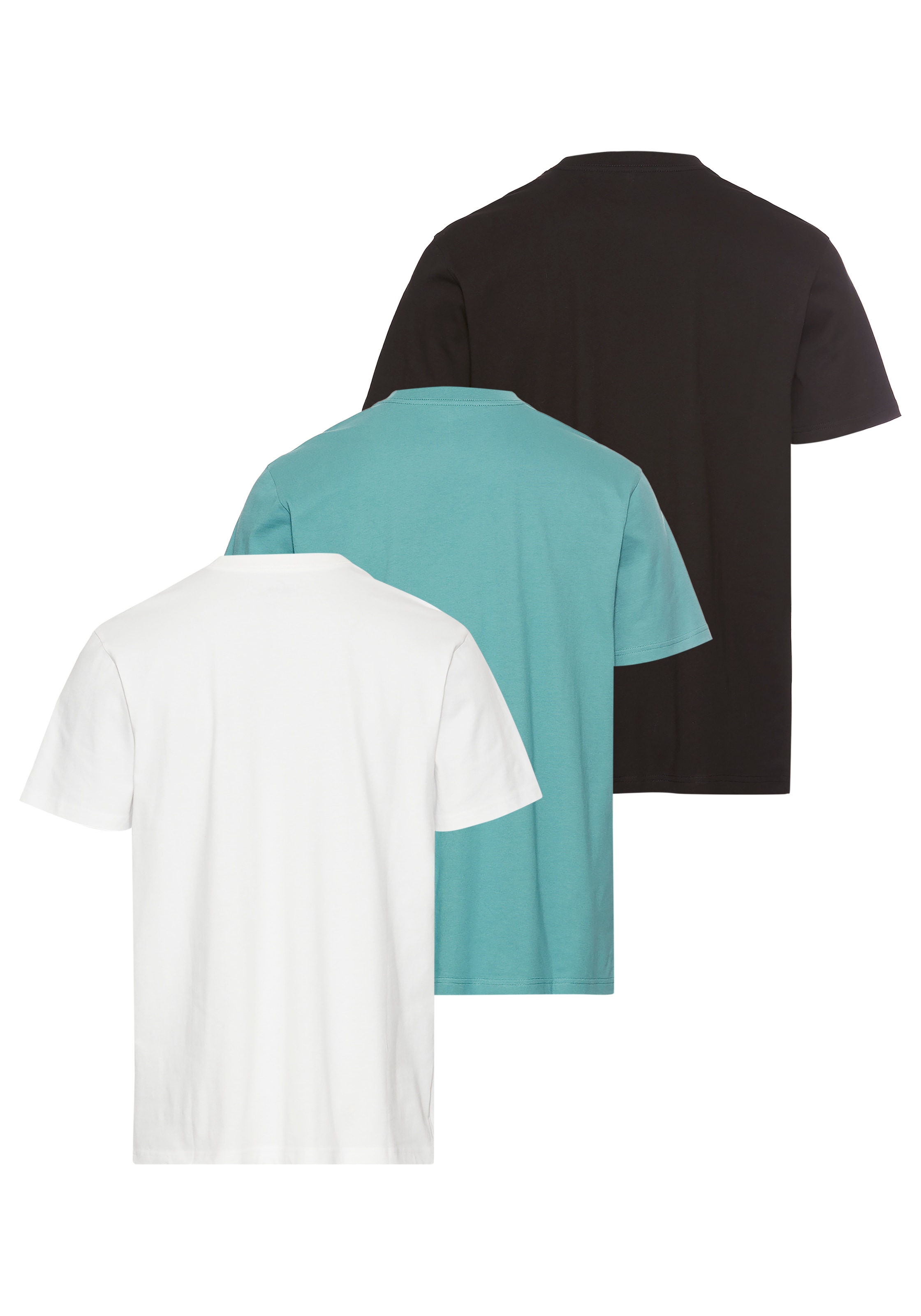 Quiksilver T-Shirt »NOTCHED SHORT SLEEVE TEE PACK3 YM«, (3 tlg.)