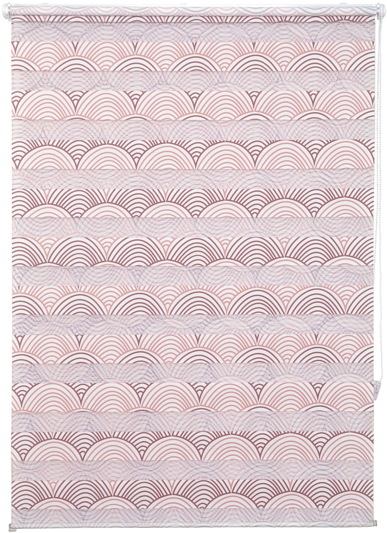 Image of DELAVITA Doppelrollo »Joris«, Lichtschutz, ohne Bohren, freihängend, Klemmfix, im Fixmass, Bögen, bedruckt, Klemmträger bei Ackermann Versand Schweiz