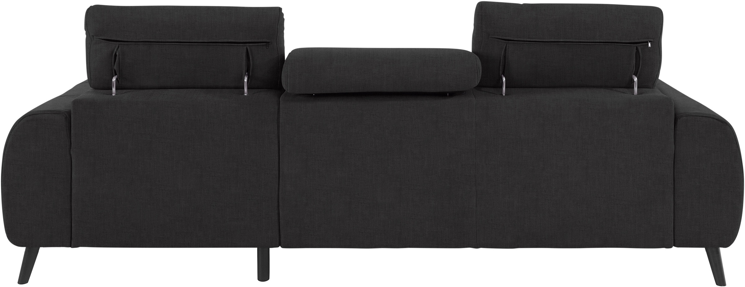 COTTA Ecksofa »Mia L-Form mit 3 Zierkissen«, wahlweise mit Bettfunktion, Bettkasten, Beleuchtung & Wireless-Charger