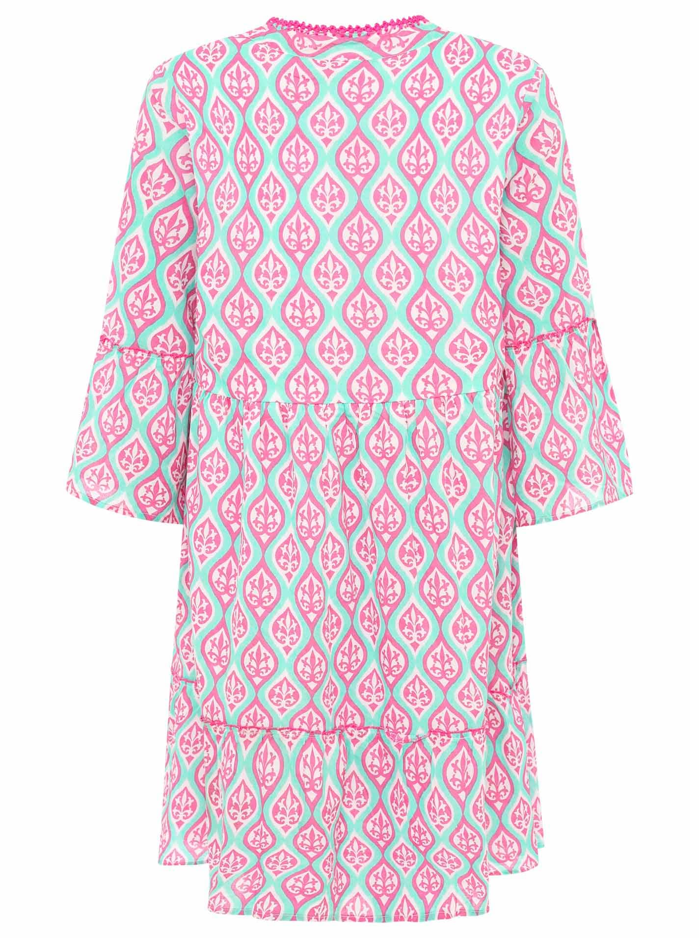 Zwillingsherz Sommerkleid »"Ovale Ranken"«, mit Tasseln, Trompeten Ärmeln und Eingriffstaschen