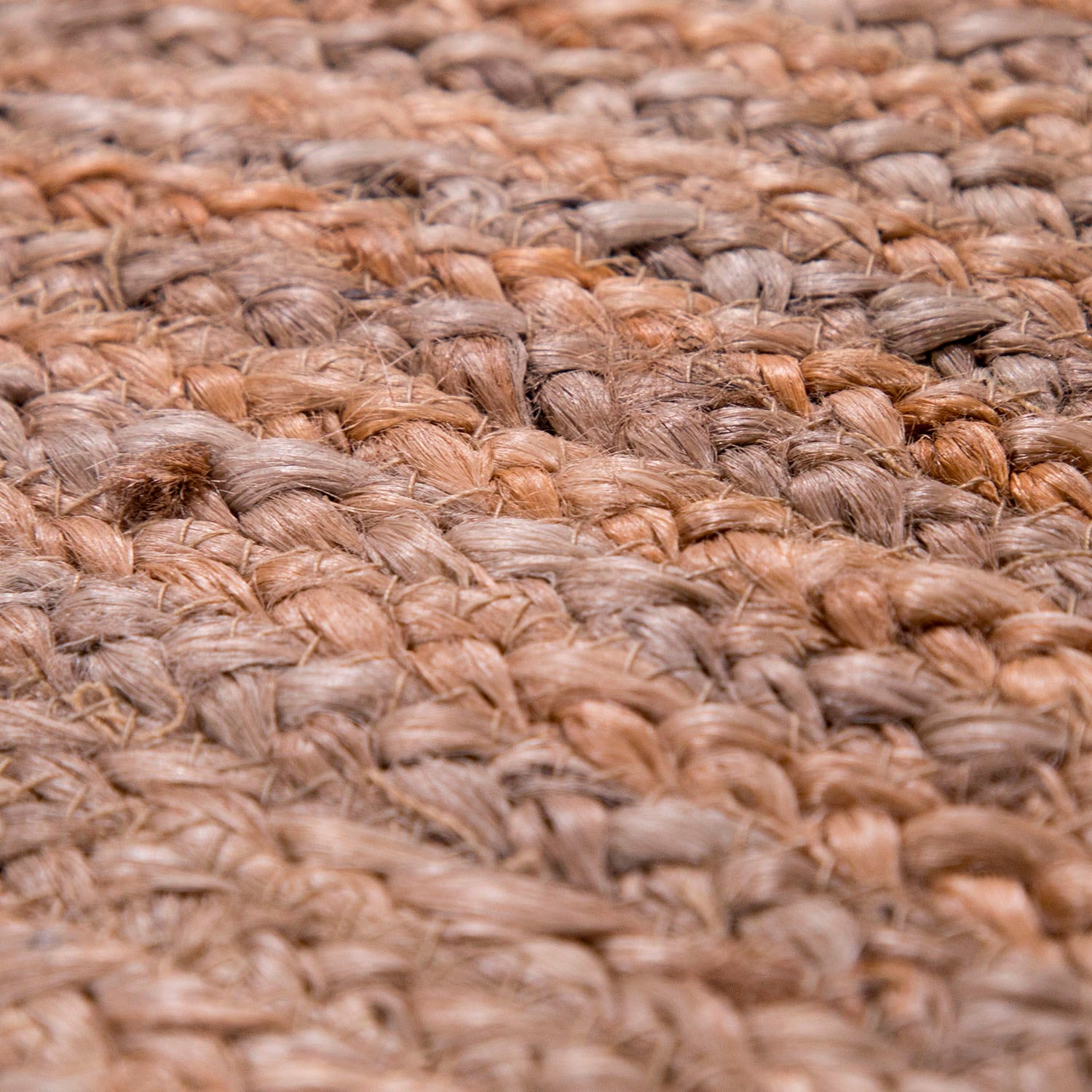 Paco Home Teppich »Viborg 595«, rund, 13 mm Höhe, Jute, Modern, Boho, Handgefertigter Natur-Teppich
