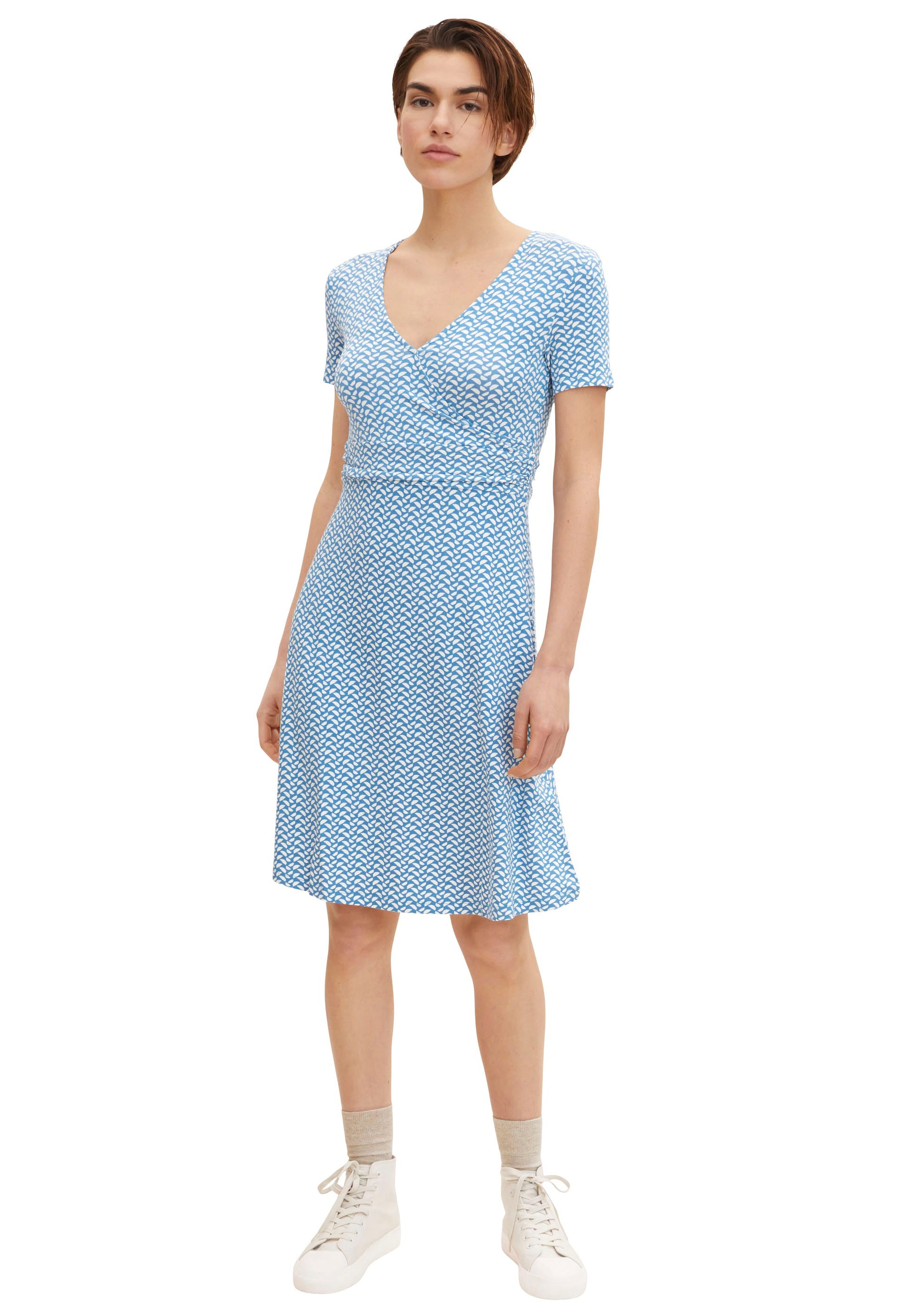 Image of TOM TAILOR Wickelkleid, mit V-Ausschnitt bei Ackermann Versand Schweiz