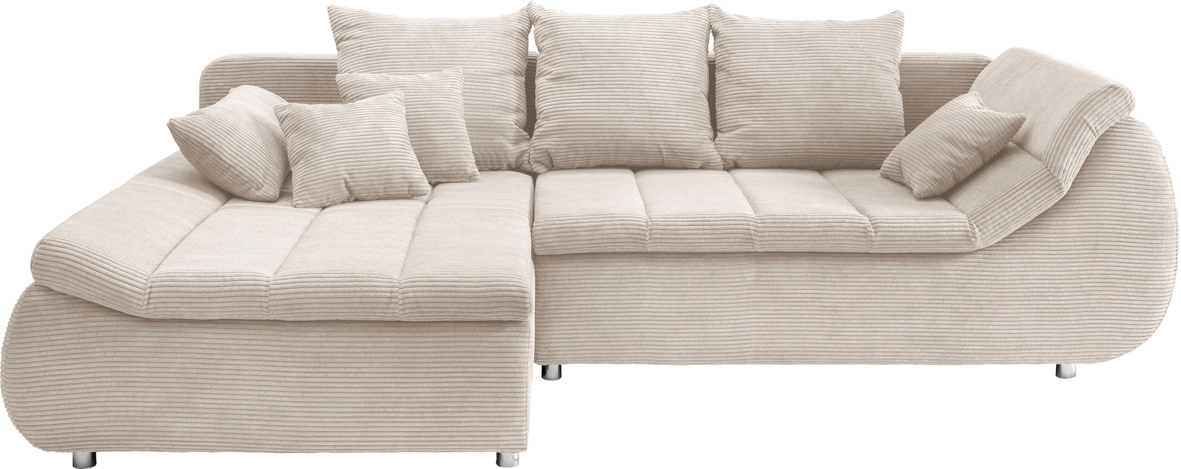 Image of Home affaire Ecksofa "Imola, bequem, aktuelle Steppung im Sitz, L-Form, Breite 270cm" wahlweise mit Bettfunktion, OTTOs Choice