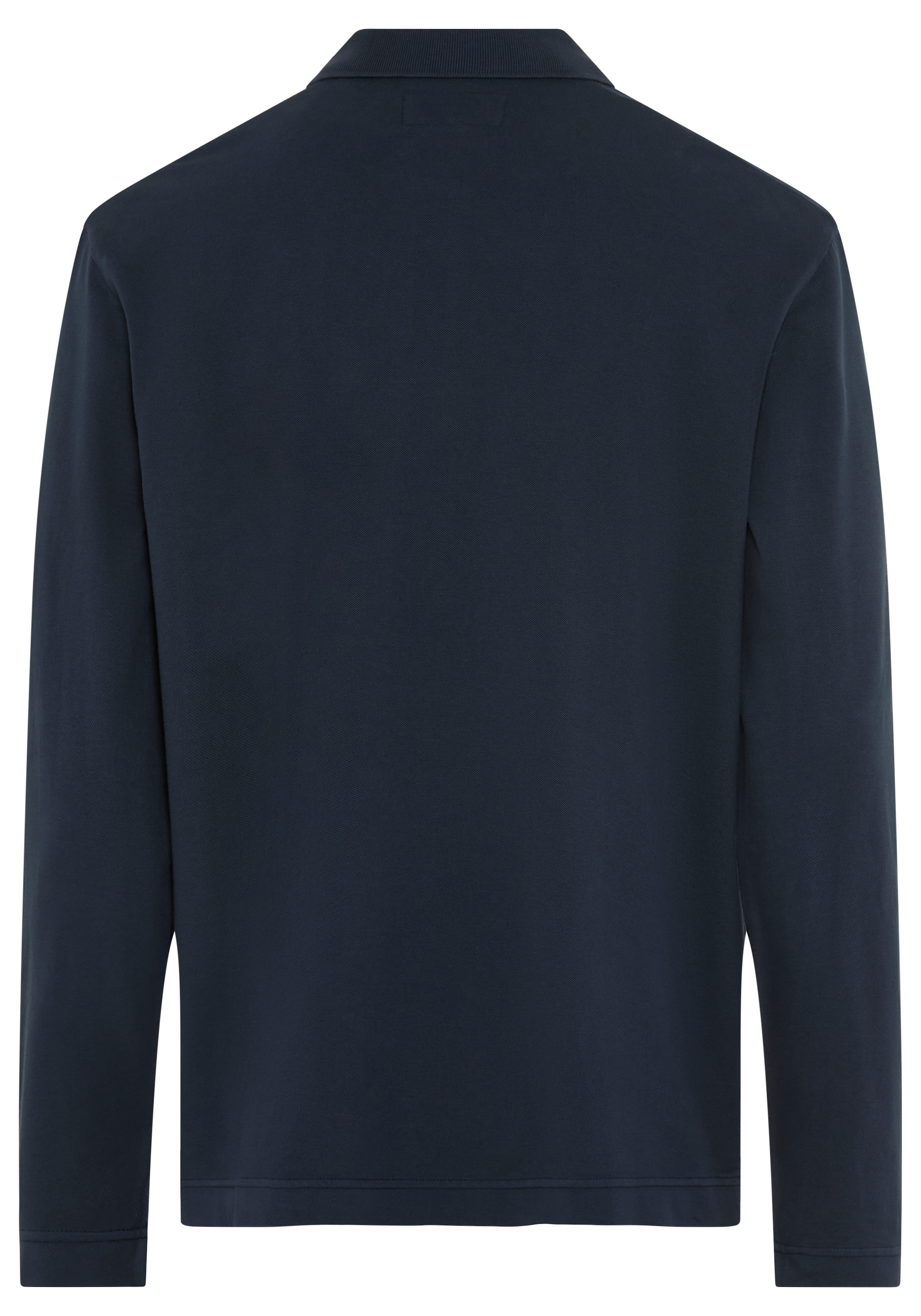 Marc O'Polo Polo à manches longues Piqué regular fit aus Bio-Baumwolle mit Elasthan