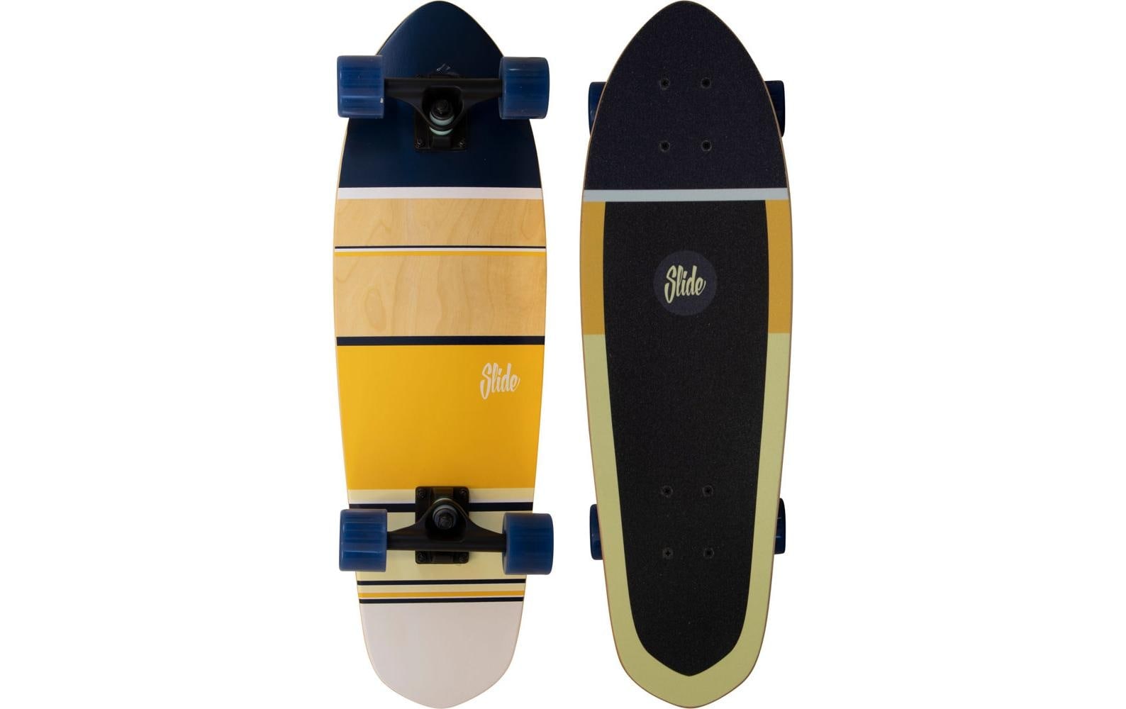   Skateboard »Slide Cruiser Stripes Yellow 28«