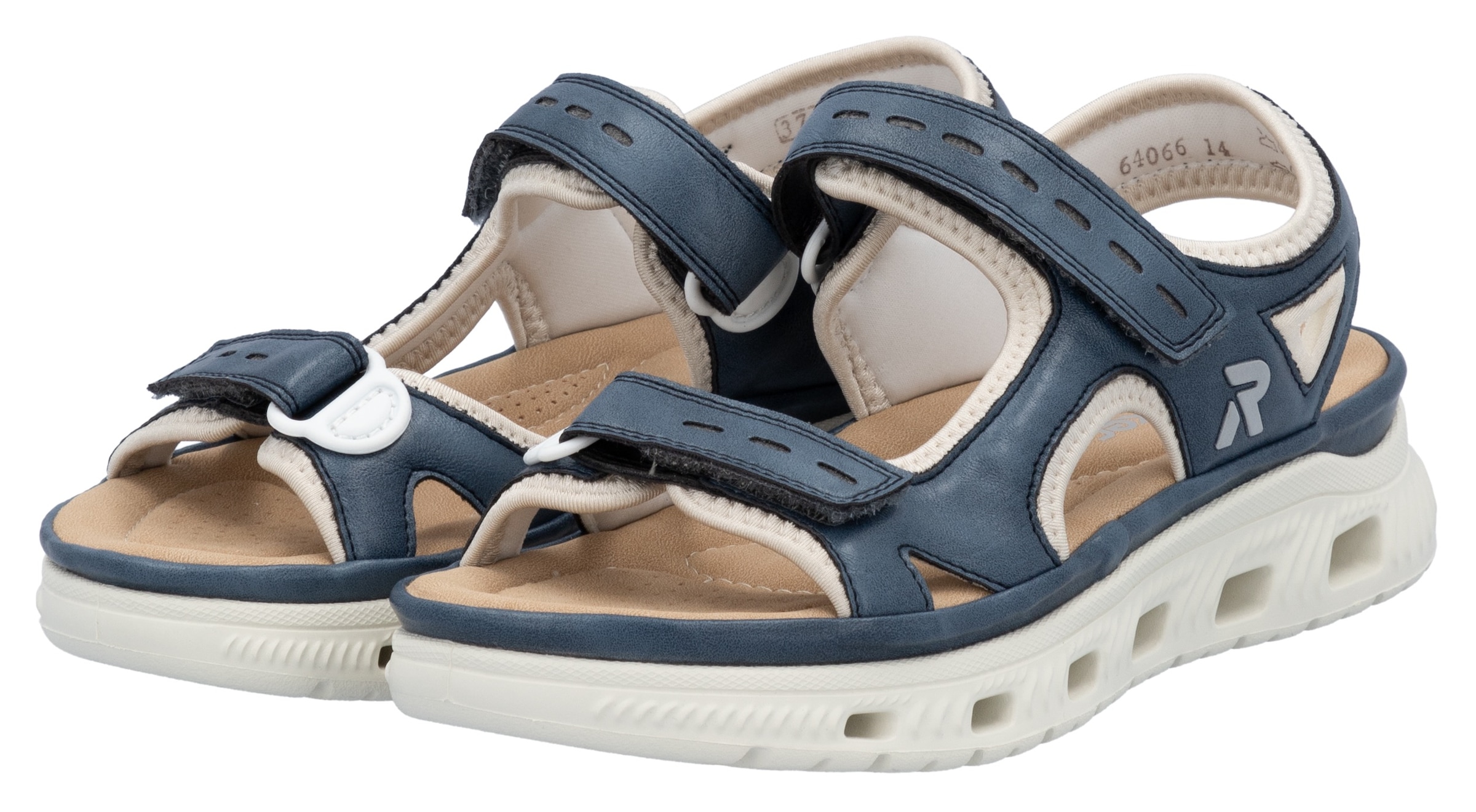 Image of Rieker Sandale "Outdoorsandale", Sommerschuh, Sandalette, Plateauabsatz, mit Klettverschlüssen