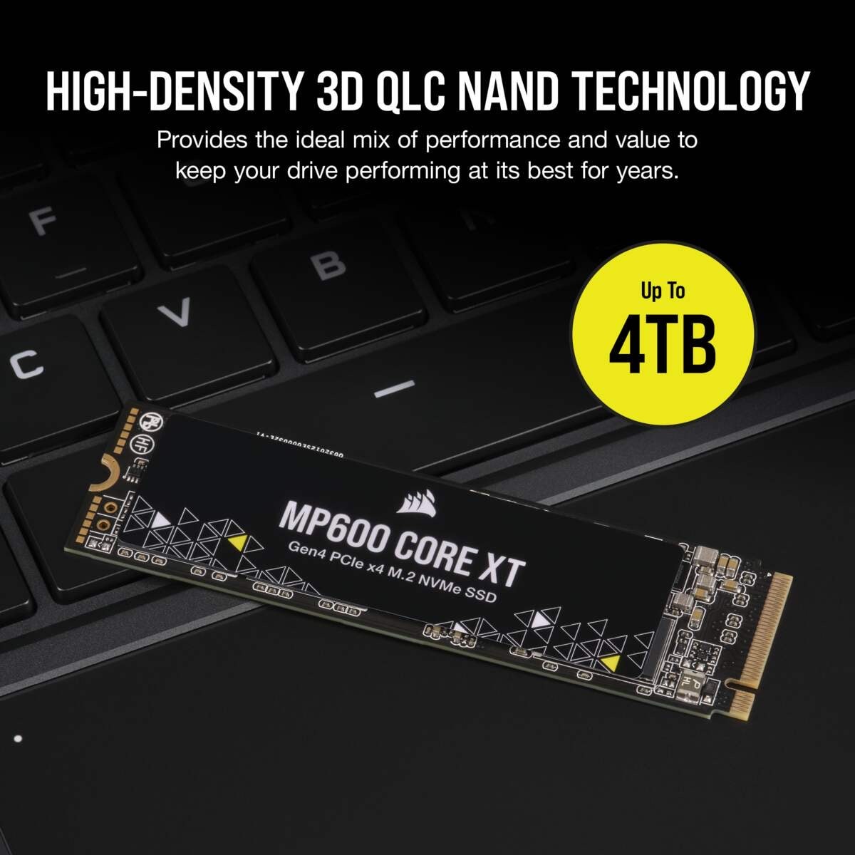 Corsair interne Gaming-SSD »MP600 CORE XT 2TB SSD«, 0 Zoll, Anschluss PCIe Gen 4.0 x4