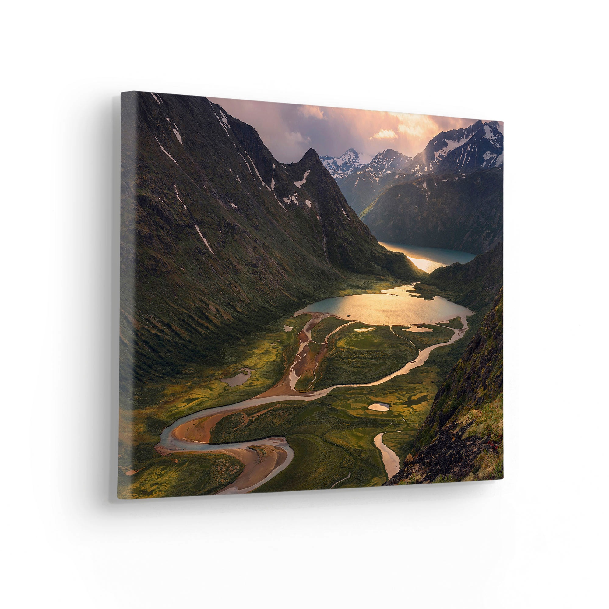 Komar Leinwandbild »Northern Light - Grösse 40 x 30 cm«, Baum-Blätter-Natur-Berge-Blumen-Foto-Jahreszeiten-Landschaft-Meer-Strand-Palmen, (Packung, 1 St.), Keilrahmenbild mi Echtholzrahmen