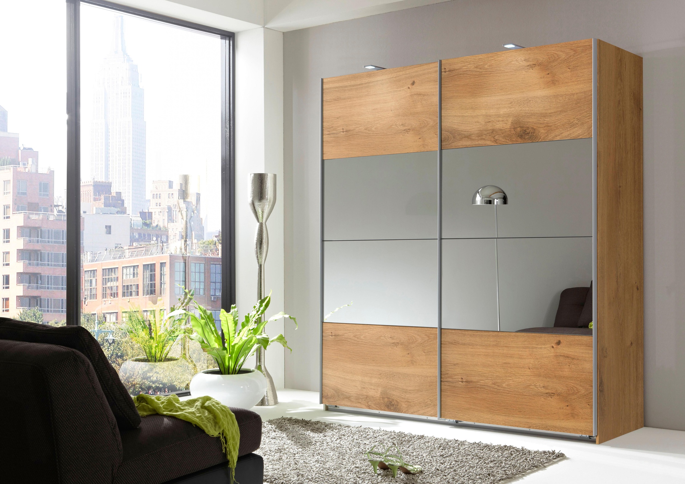 Wimex Schwebetürenschrank »Easy«, mit Teilspiegel