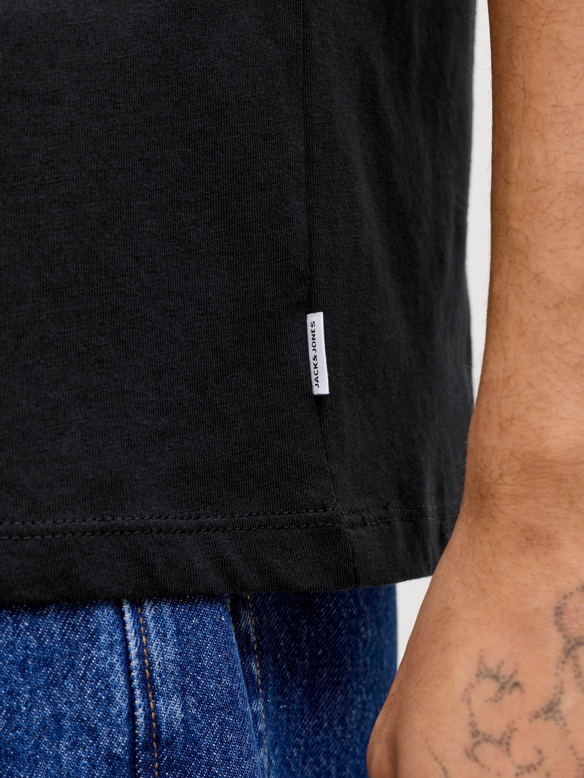 Jack & Jones Shirt à col rond »JJEORGANIC BASIC TEE SS O-NE 3PK MP NOOS« Paquet, 3