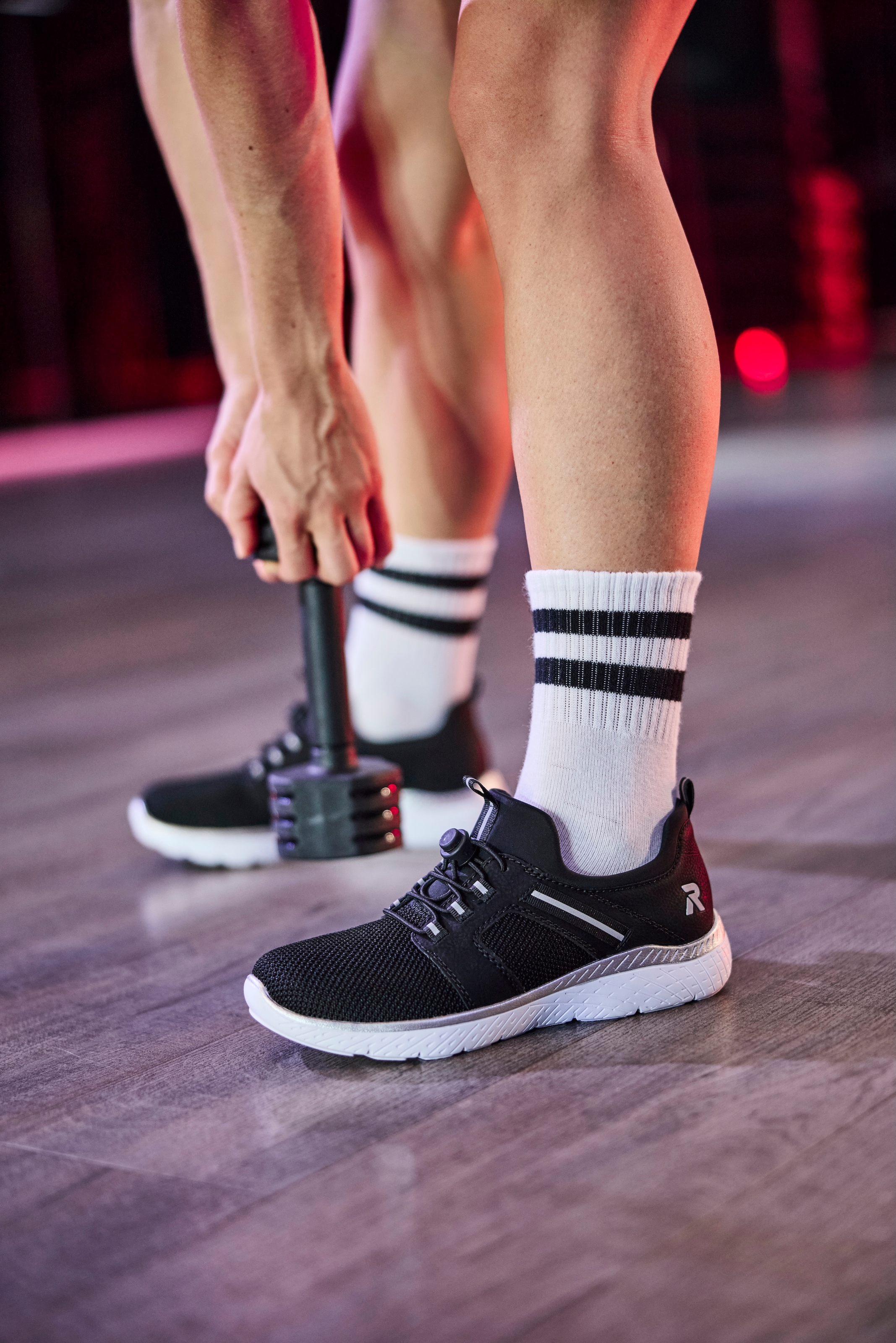 RIEKER Sport Baskets slip-on  , chaussure à enfiler, chaussure basse, sneaker de loisirs avec languettes d'enfilage