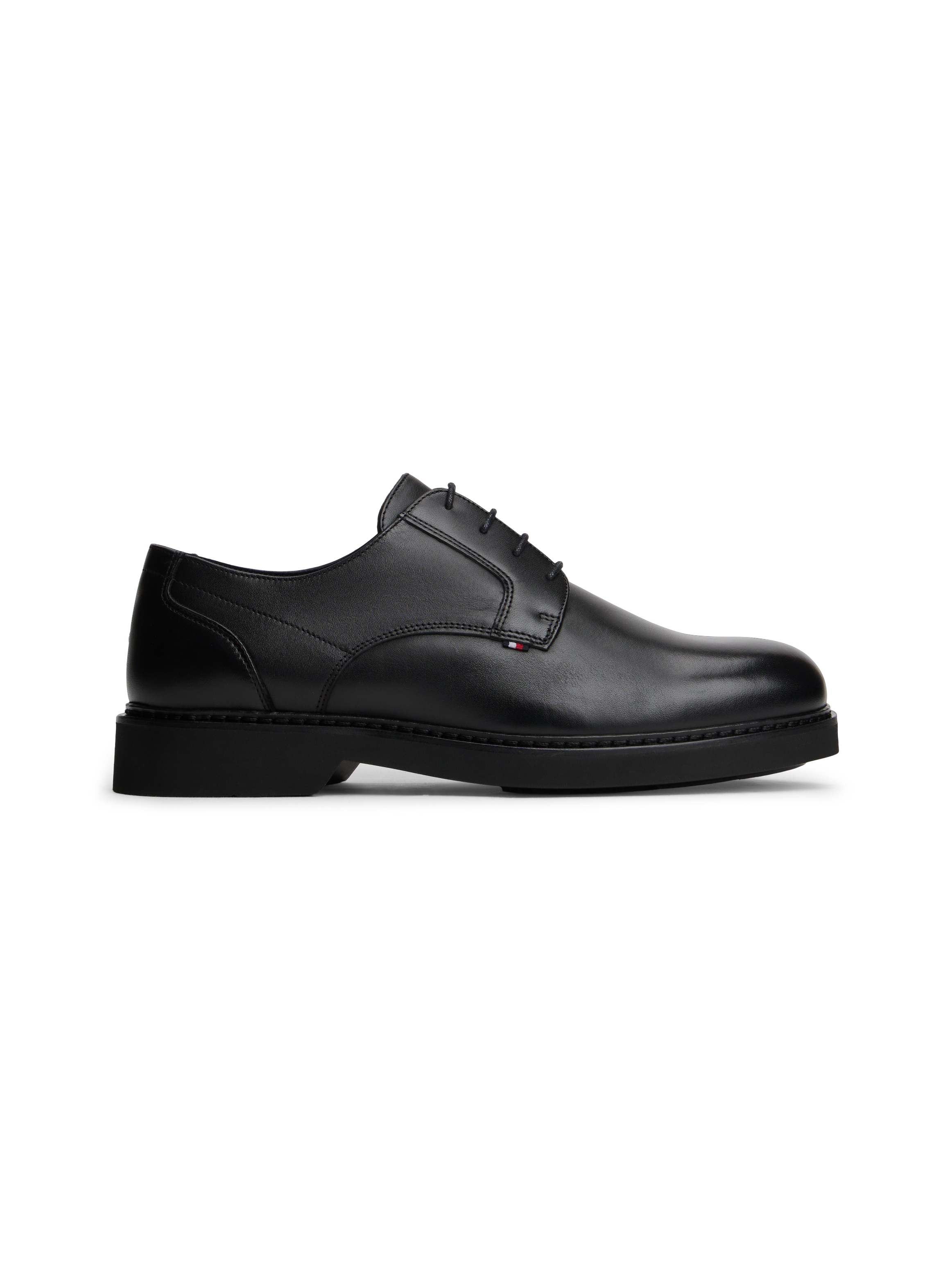Tommy Hilfiger Schnürschuh »HILIFGER ULTRA LIGHT LTH SHOE«  , Blockabsatz, Businessschuh, Abendschuh mit dezenten Ziernähten