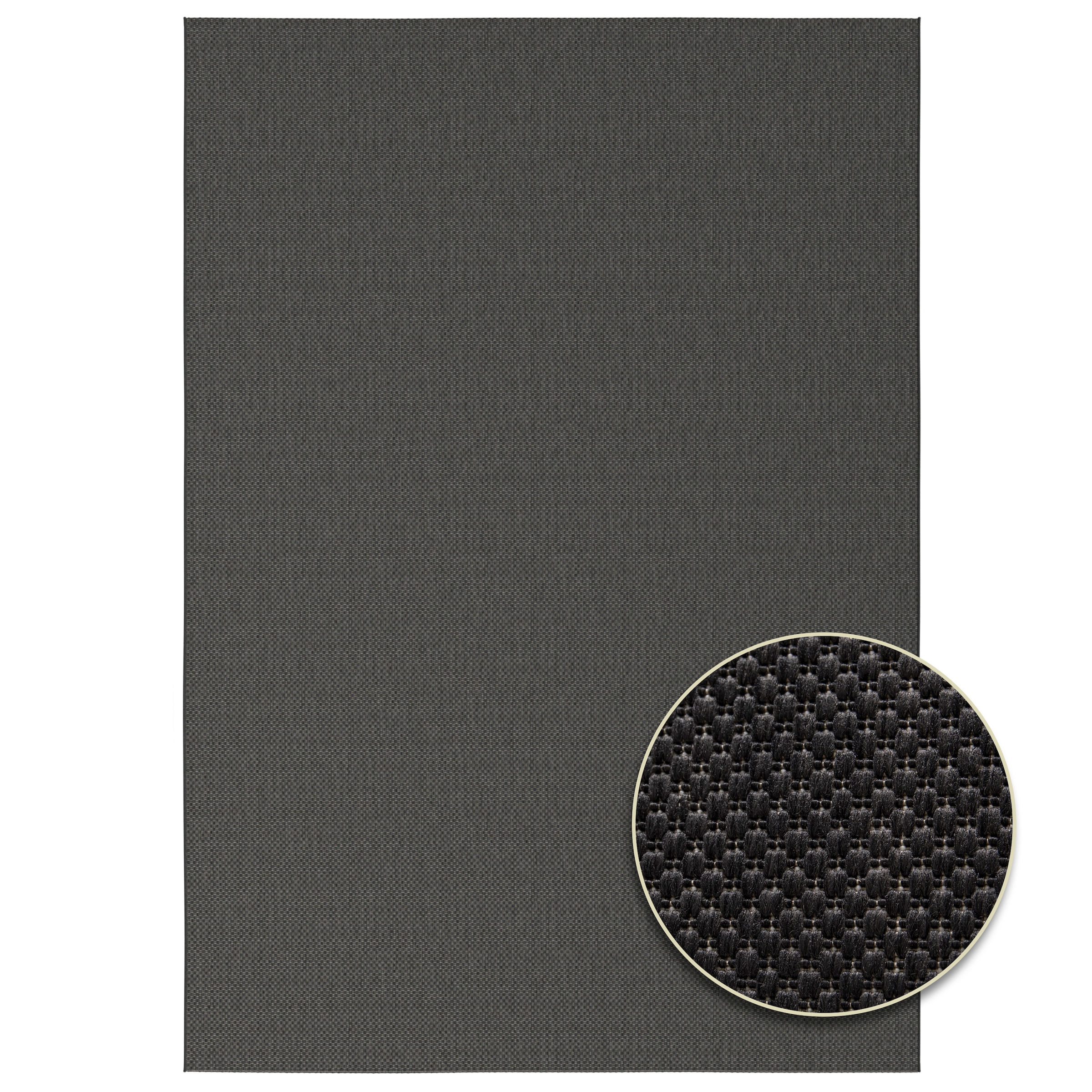 Primaflor-Ideen in Textil Teppich »Outdoorteppich ELDORADO Nero« rechteckig 4 mm Höhe Flachgewebe, meliert, In- und Outdoor geeignet, wasserfest