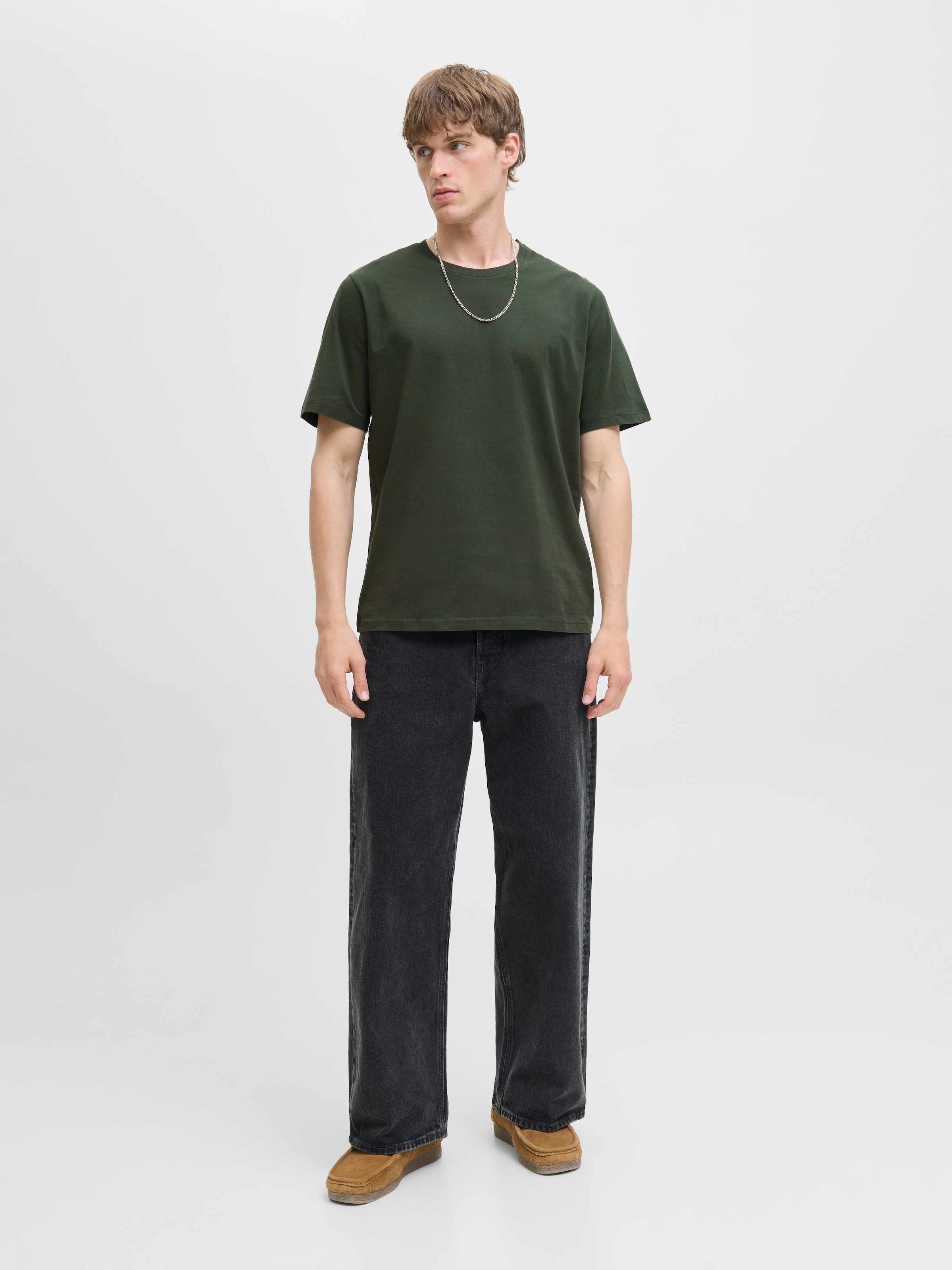 Jack & Jones Rundhalsshirt »JJEORGANIC BASIC TEE SS O-NECK NOOS«, mit Rundhalsausschnitt