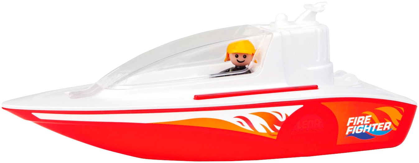 Image of Lena Spielzeug-Boot "Boazz Feuerwehrboot, ohne Pumpe" inklusive Spielfigur; Made in Europe