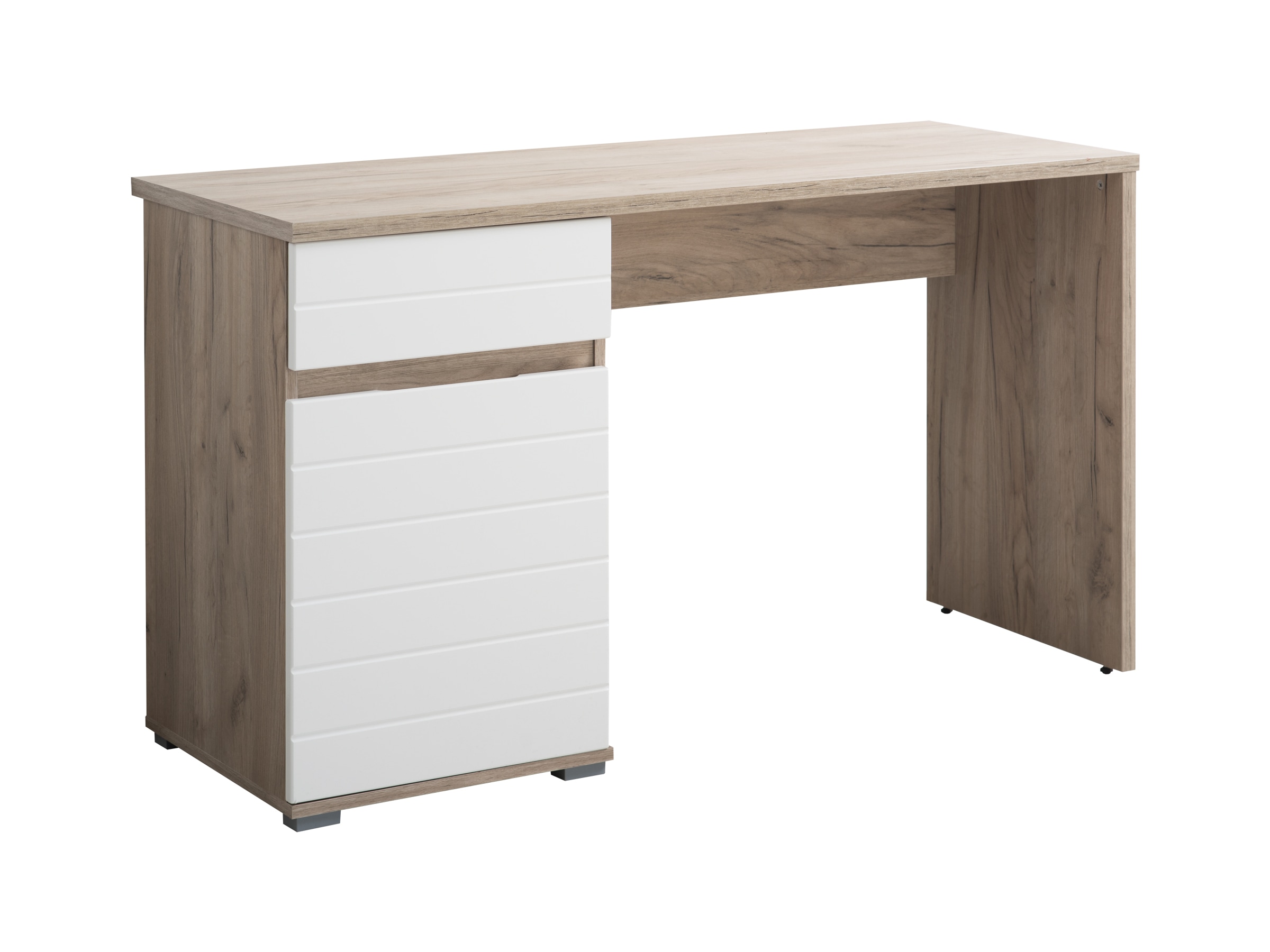 Image of Home affaire Schreibtisch "Elan" Breite 130 cm, Front in Rillenoptik, grifflos, ABS-Schutzkanten