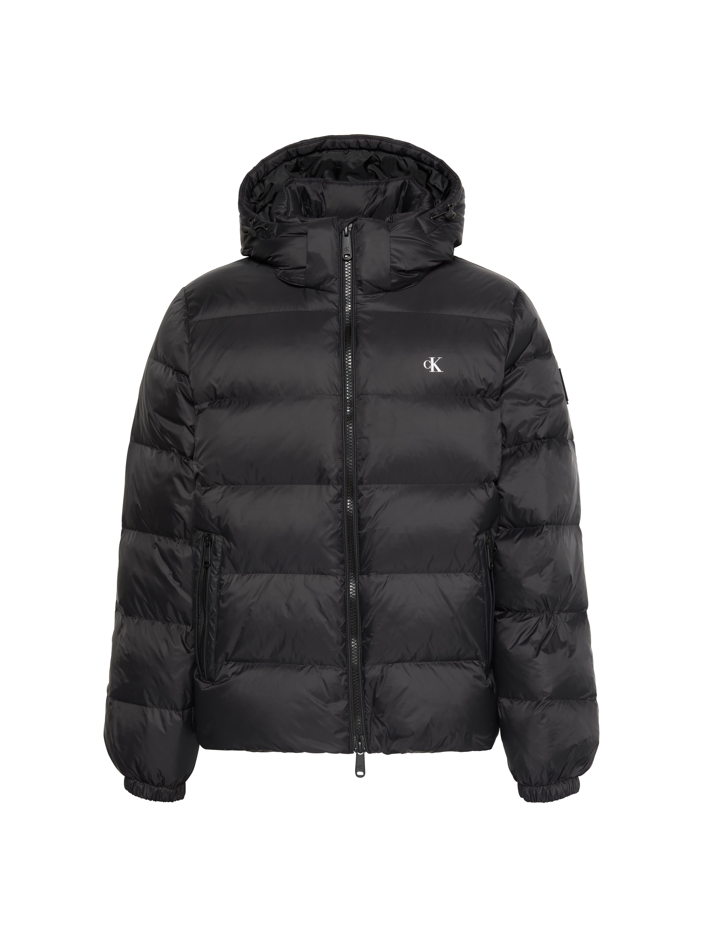 Calvin Klein Jeans Veste matelassée avec capuche coupe régulière, rembourré chaud, broderie logo