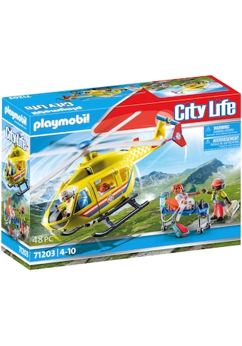 Konstruktions-Spielset »Rettungshelikopter (71203), City Life«