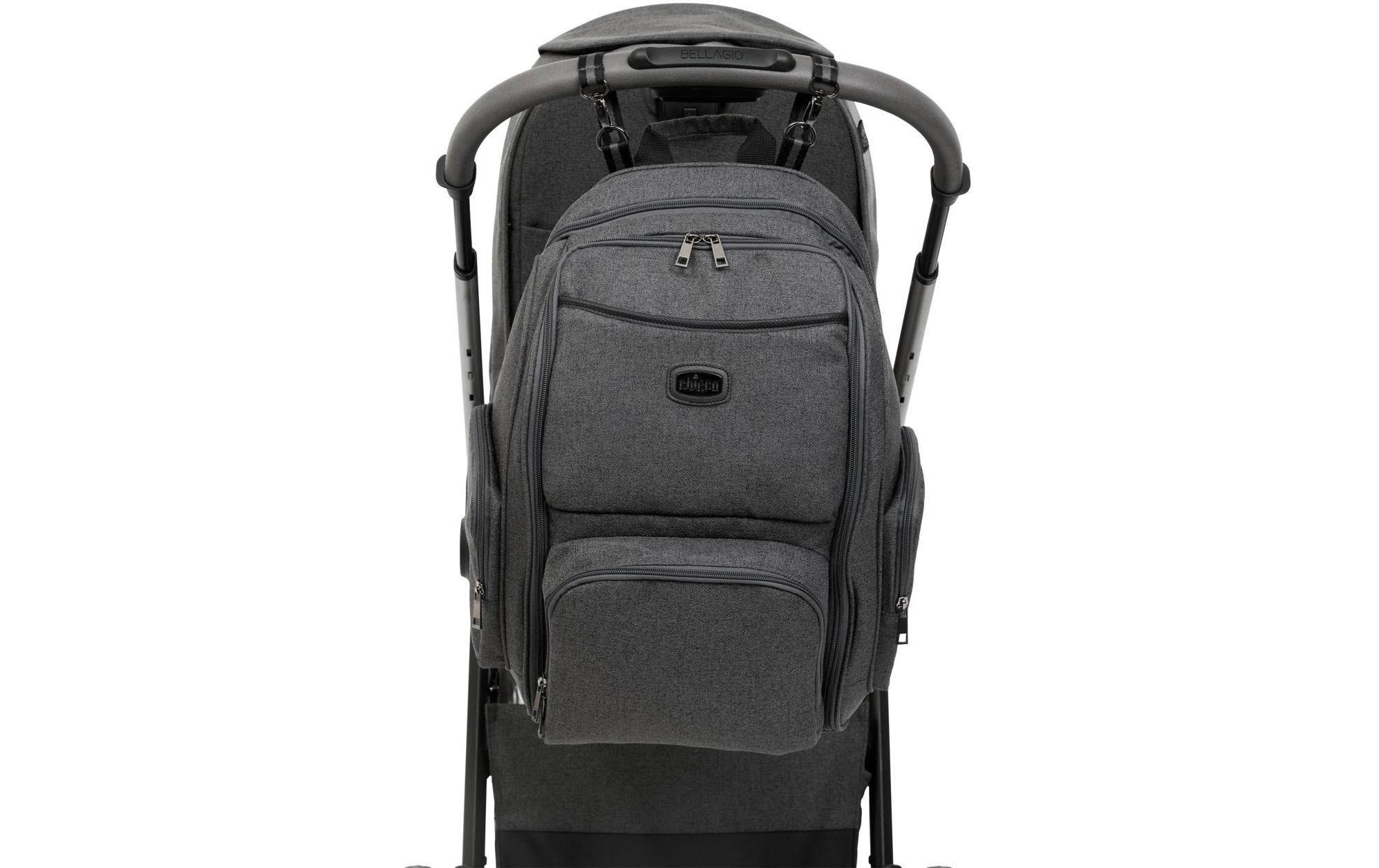 Chicco Wickelrucksack »Black Satin« Komfortable Wickelstation für unterwegs