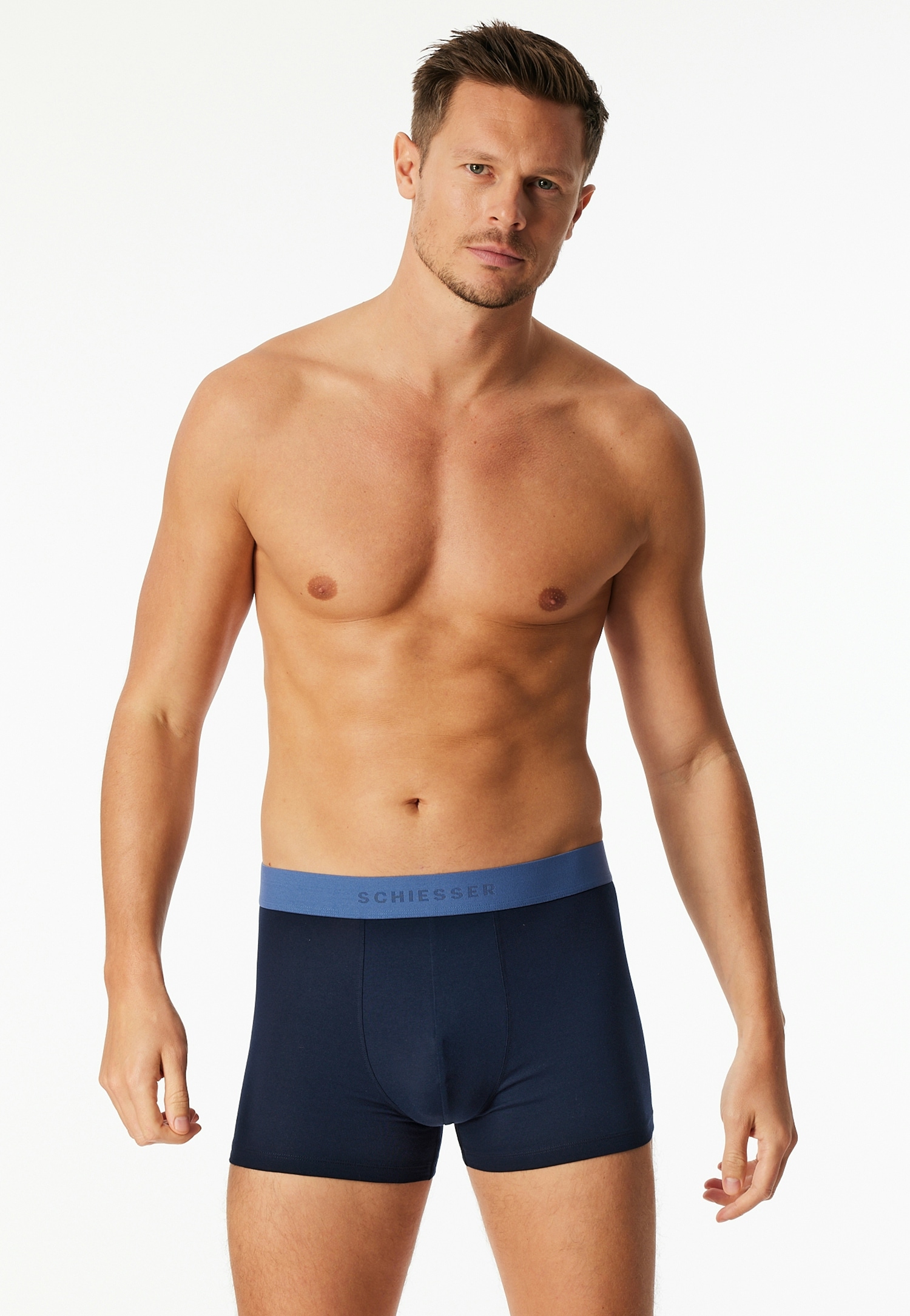 Schiesser Boxers »95/5 Multipacks« 3er Pack,  ohne Eingriff, Logobund, kurzes Bein