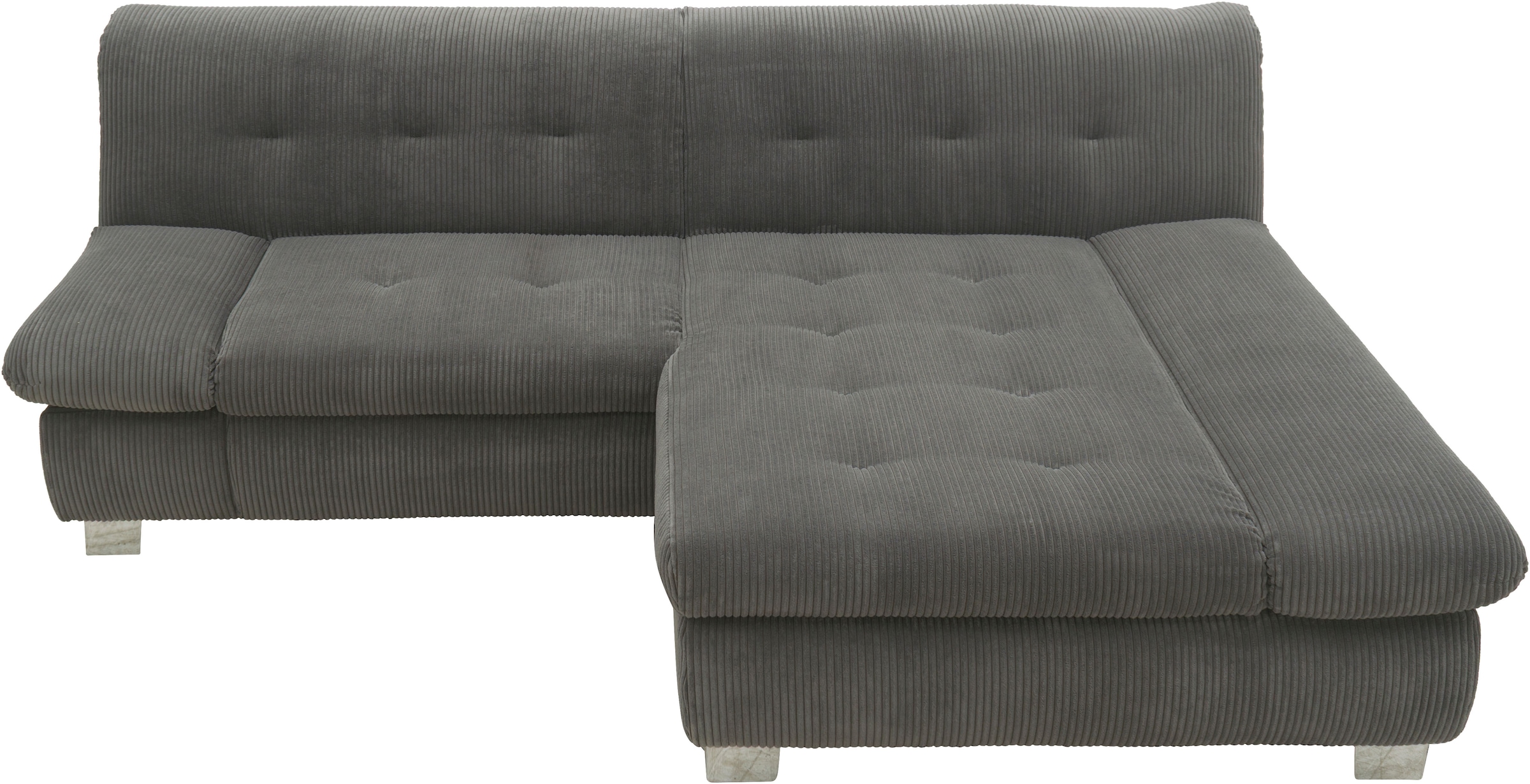 DOMO collection Ecksofa »100031 kompakte Stellmasse, komfortabel und bequem, L-Form« wahlweise mit Bettfunktion und Armteilverstellung. Breite 234 cm
