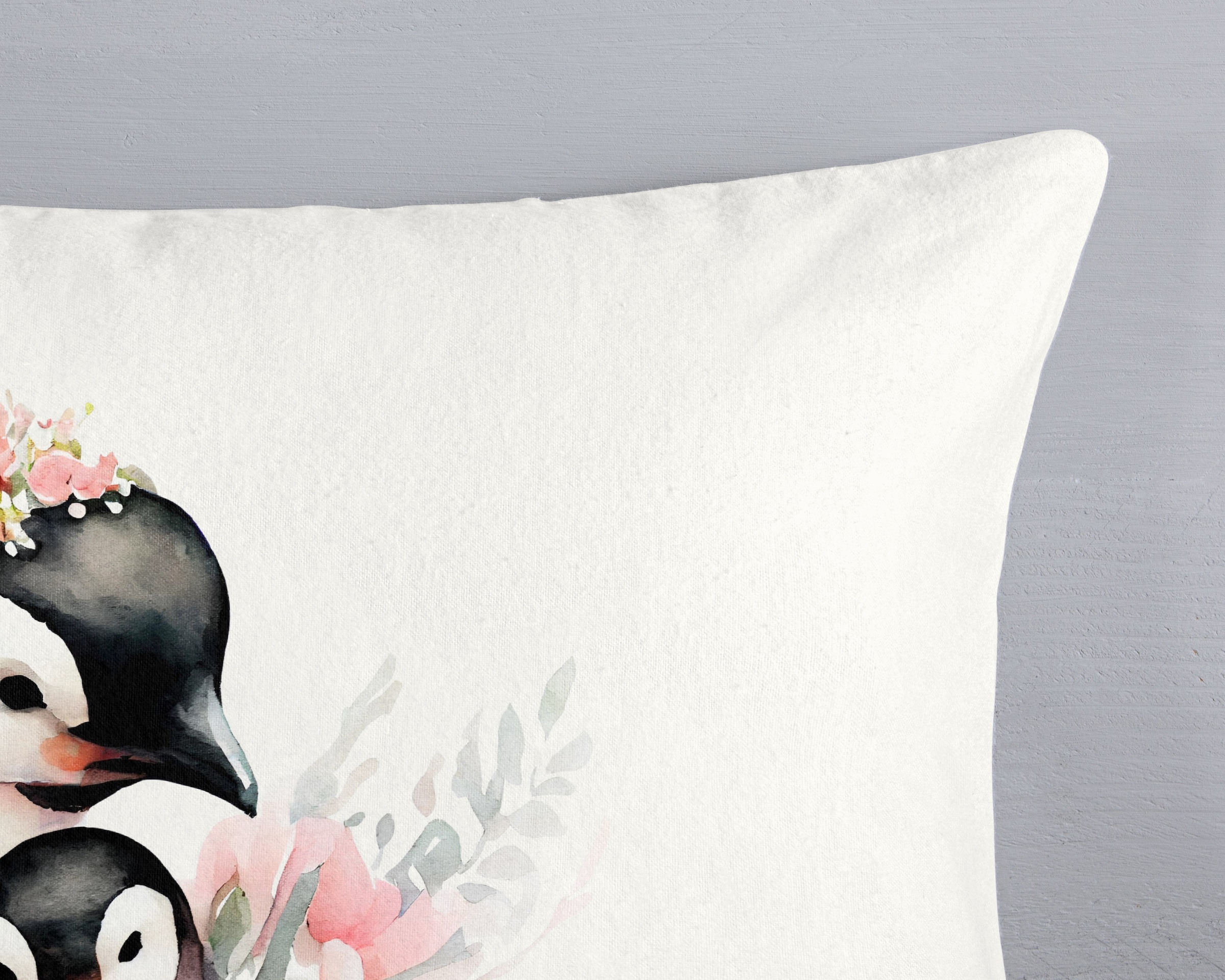 good morning Kinderbettwäsche »Penny« 2 Stk. tlg. Flanell Biber, 135x200, Warm, Reissverschluss, Wende, Mädchen, Pinguin