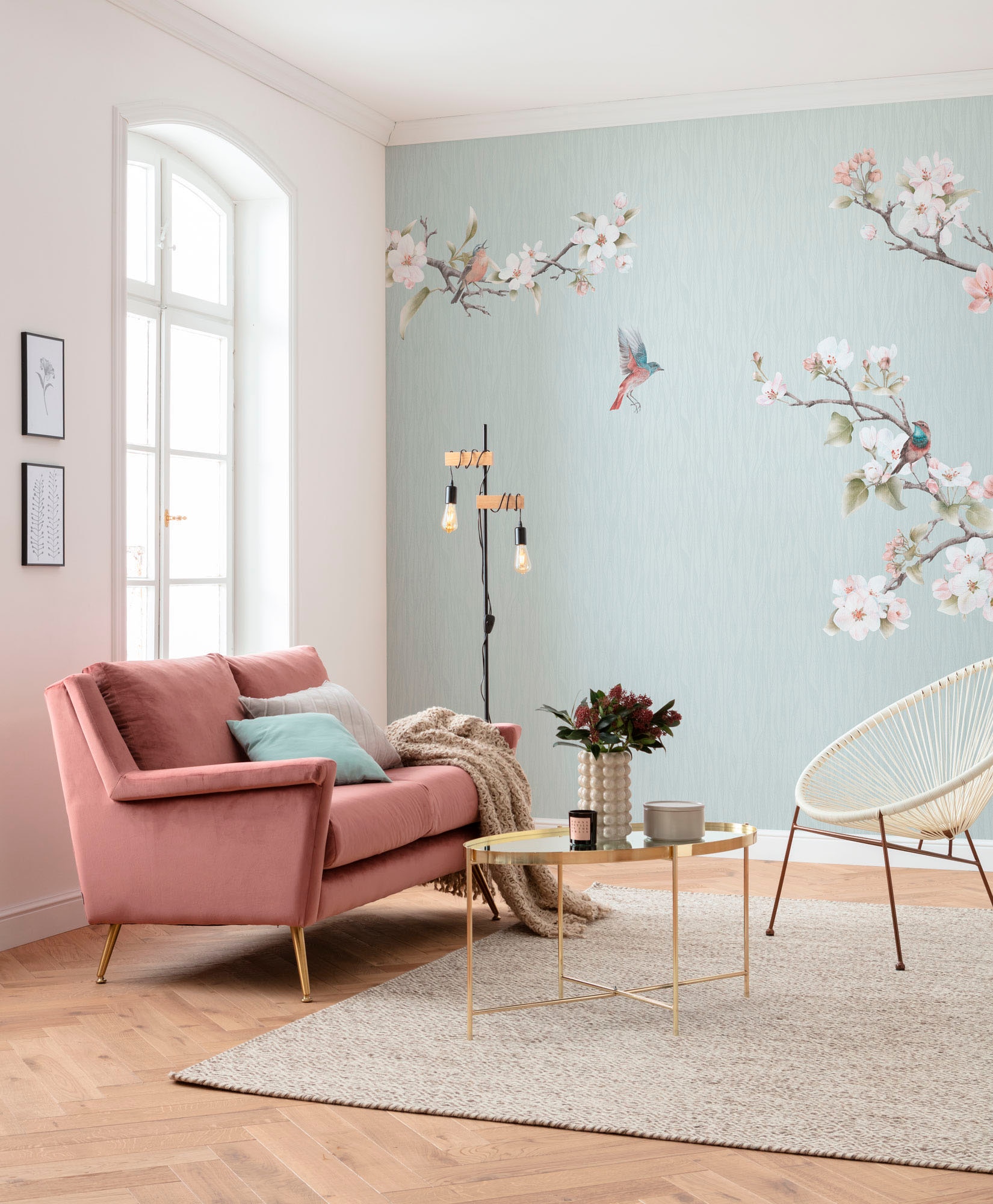 Image of Komar Fototapete "Digitaldruck Vlies - Apple Blossom - Grösse 300 x 250 cm" bedruckt glatt Wohnzimmer, Schlafzimmer