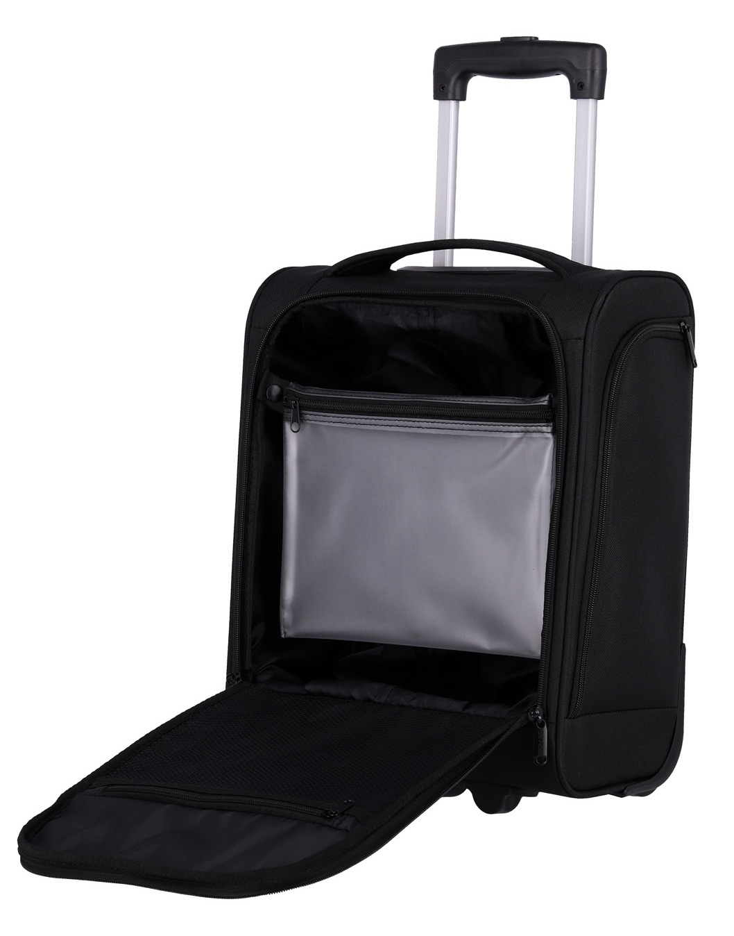 travelite Trolley à bagages souples »CABIN Bordtrolley Underseat Handgepäck Koffer« 28 litre 2 Rollen 43 cm, fonction emboîtable – idéal comme bagage sous le siège