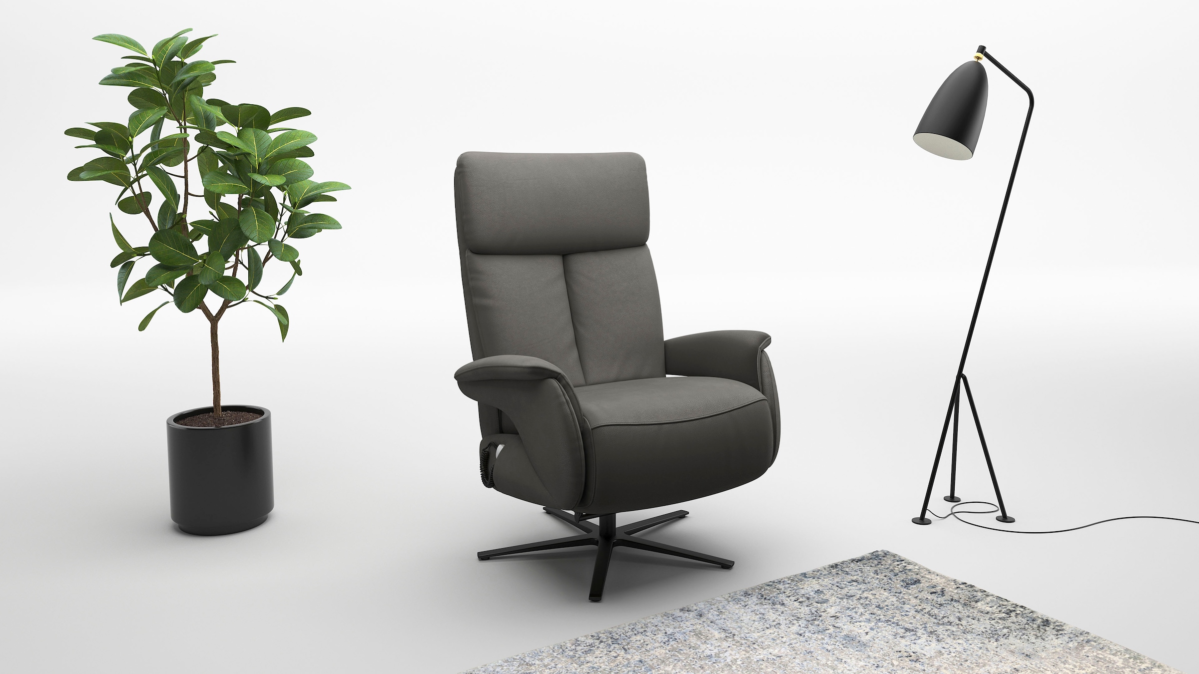 Image of sit&more TV-Sessel "Triple Seven Xtra large, bis 200kg belastbar, mit Herz-Waage Funktion" inkl. Kopfteil- & Drehfunktion, wahlweise mit Akku und Aufstehhilfe