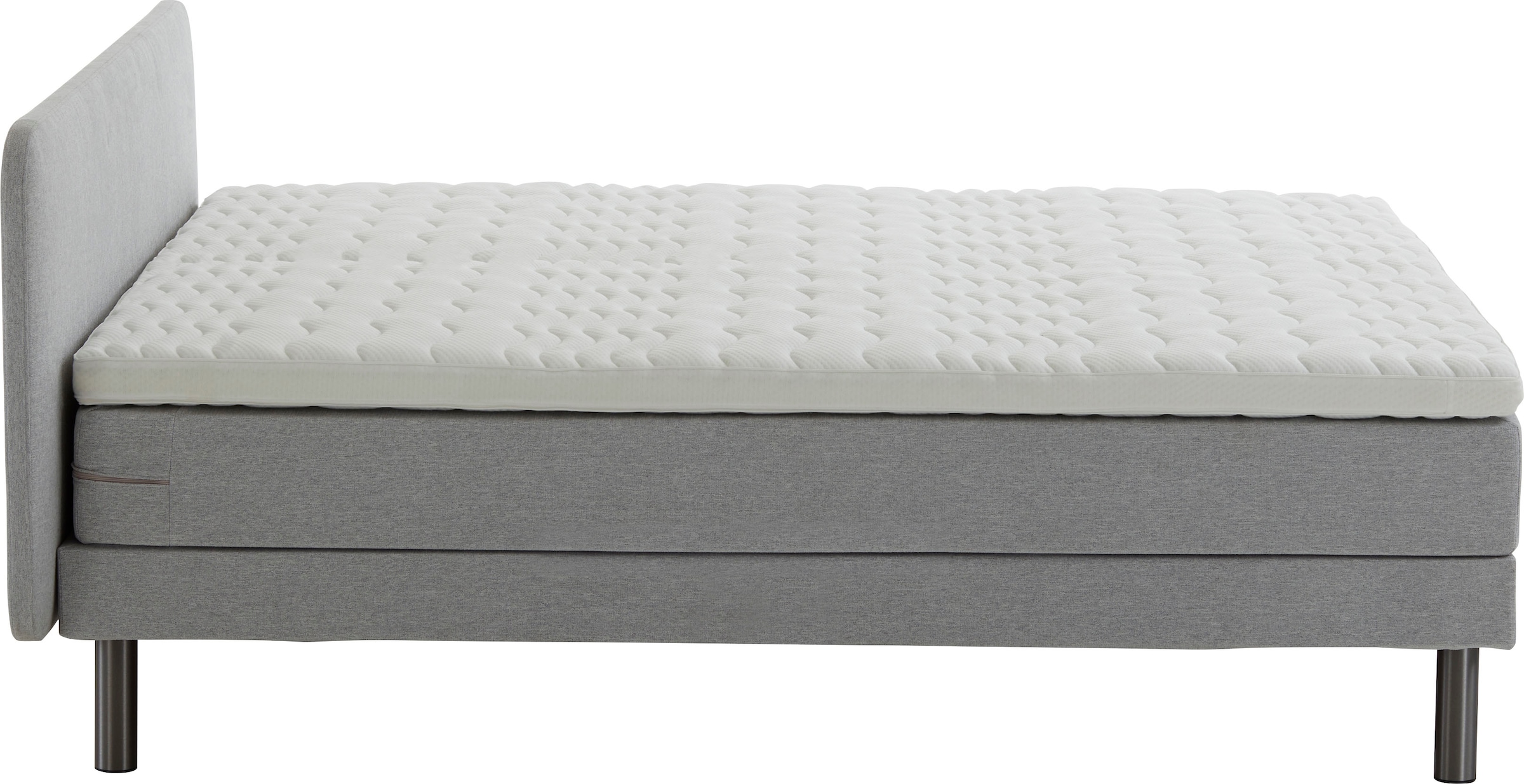 ATLANTIC home collection Boxspringbett »Carola«, mit 7-Zonen-Taschen-Federkernmatratze und Komfortschaum-Topper
