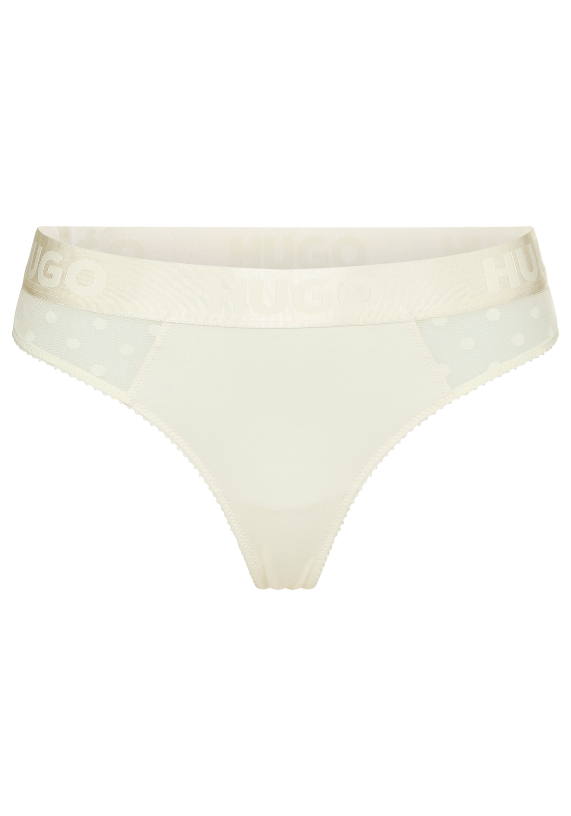 Image of HUGO Underwear String "THONG SL DESIGN" mit Mesheinsatz