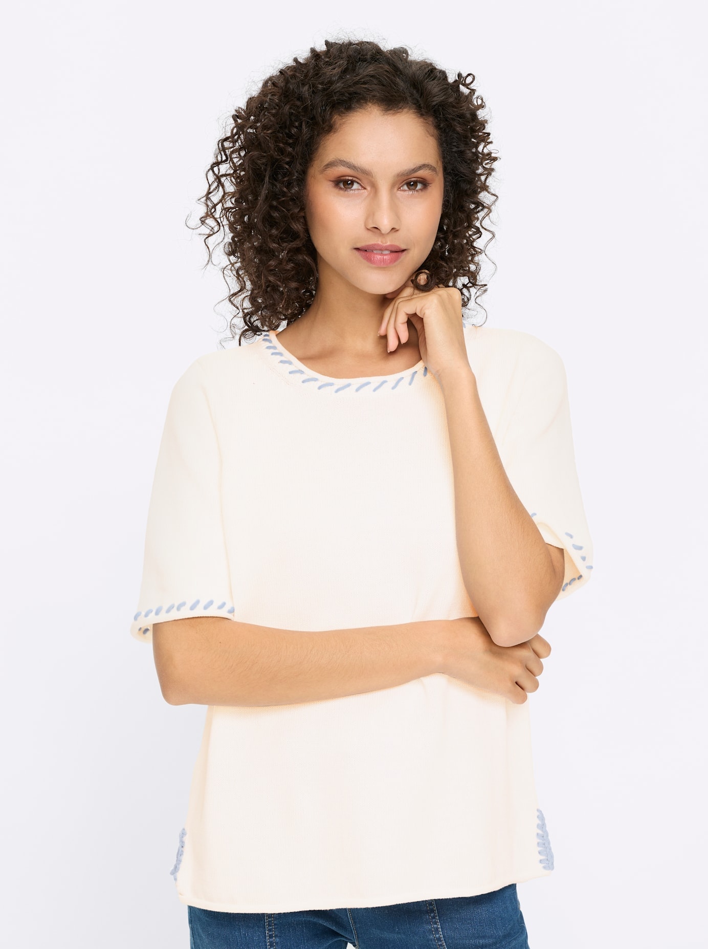 heine Kurzarmpullover »Halbarm-Pullover«