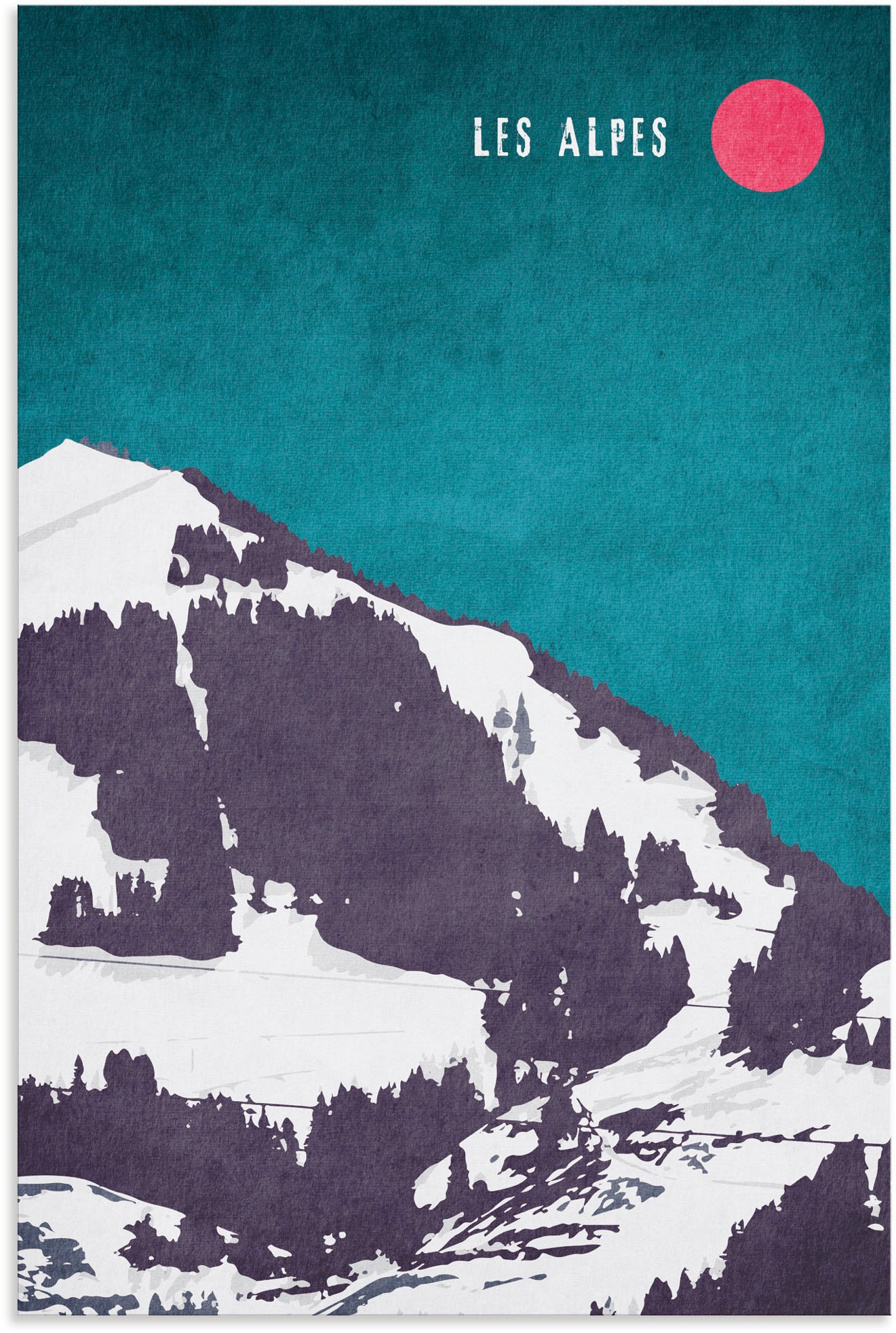 Image of Artland Wandbild »Die Alpen«, Berge & Alpenbilder, (1 St.), in vielen Grössen & Produktarten - Alubild / Outdoorbild für den Aussenbereich, Leinwandbild, Poster, Wandaufkleber / Wandtattoo auch für Badezimmer geeignet bei Ackermann Versand Schweiz