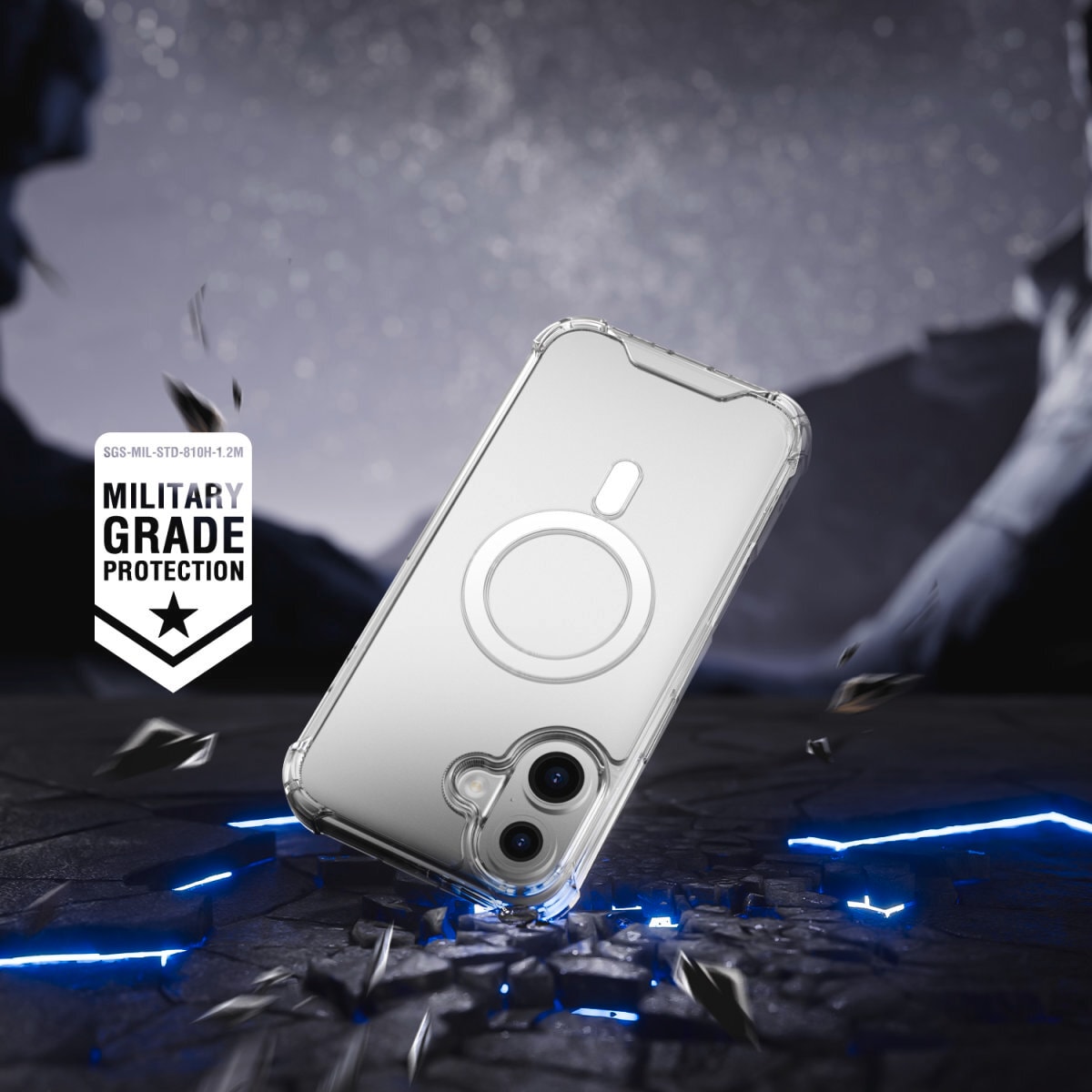 4smarts Handyhülle »Hybrid Case Ibiza für Apple iPhone 16«, Backcover, Schutzhülle, Handyschutzhülle, Case, Schutzcase, stossfest