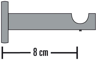 SCHÖNER WOHNEN-Kollektion Support mural »Träger offen für Ø 20 mm« Série programme individuel Leon Ø 20 mm